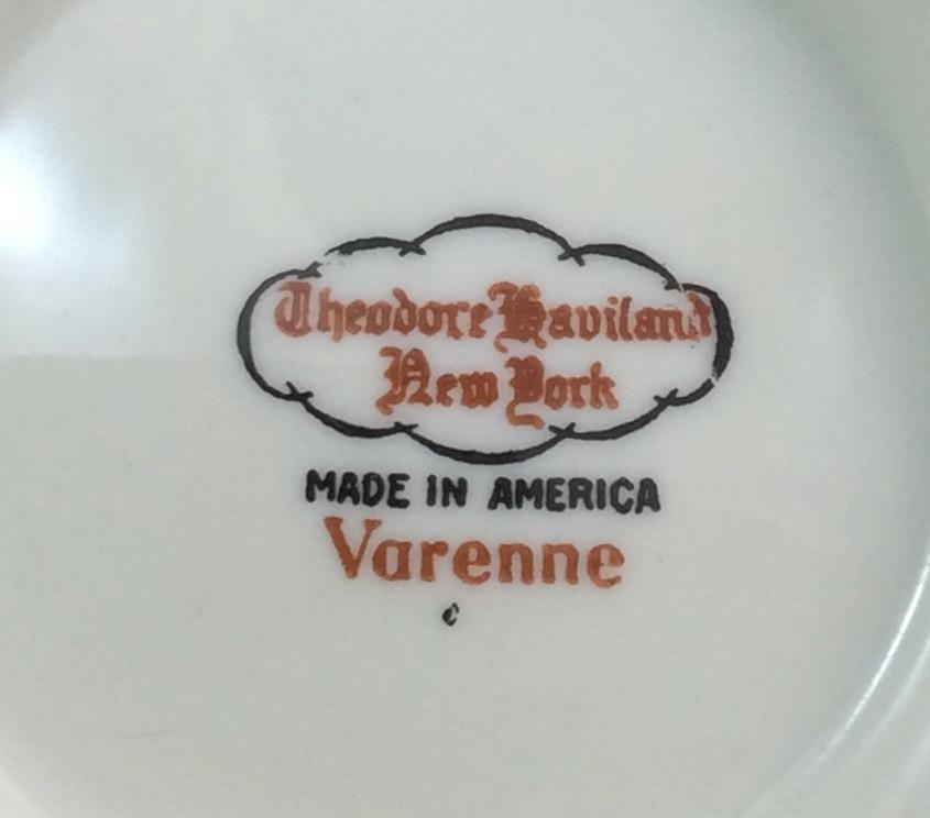 Haviland Varenne New York Group of 3 Gravy Boat Creamer and Sugar Bowl Lid Only