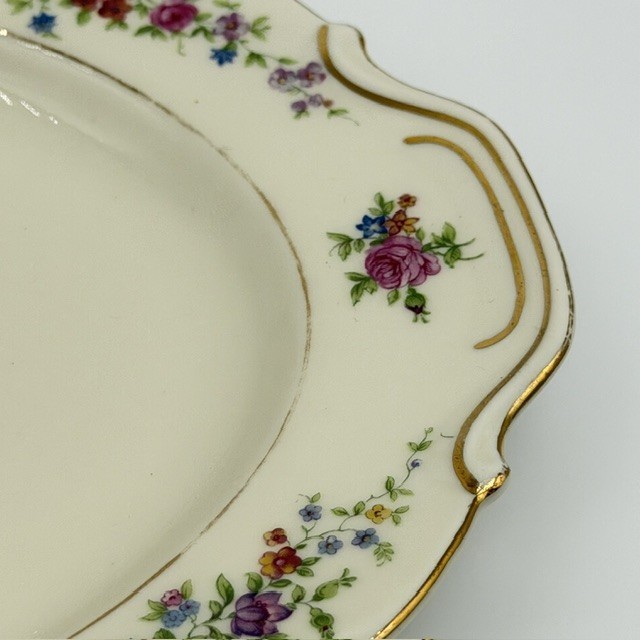 Victoria China Czechoslovakia Oval Serving Platters VIT205 Vintage Set Of 2