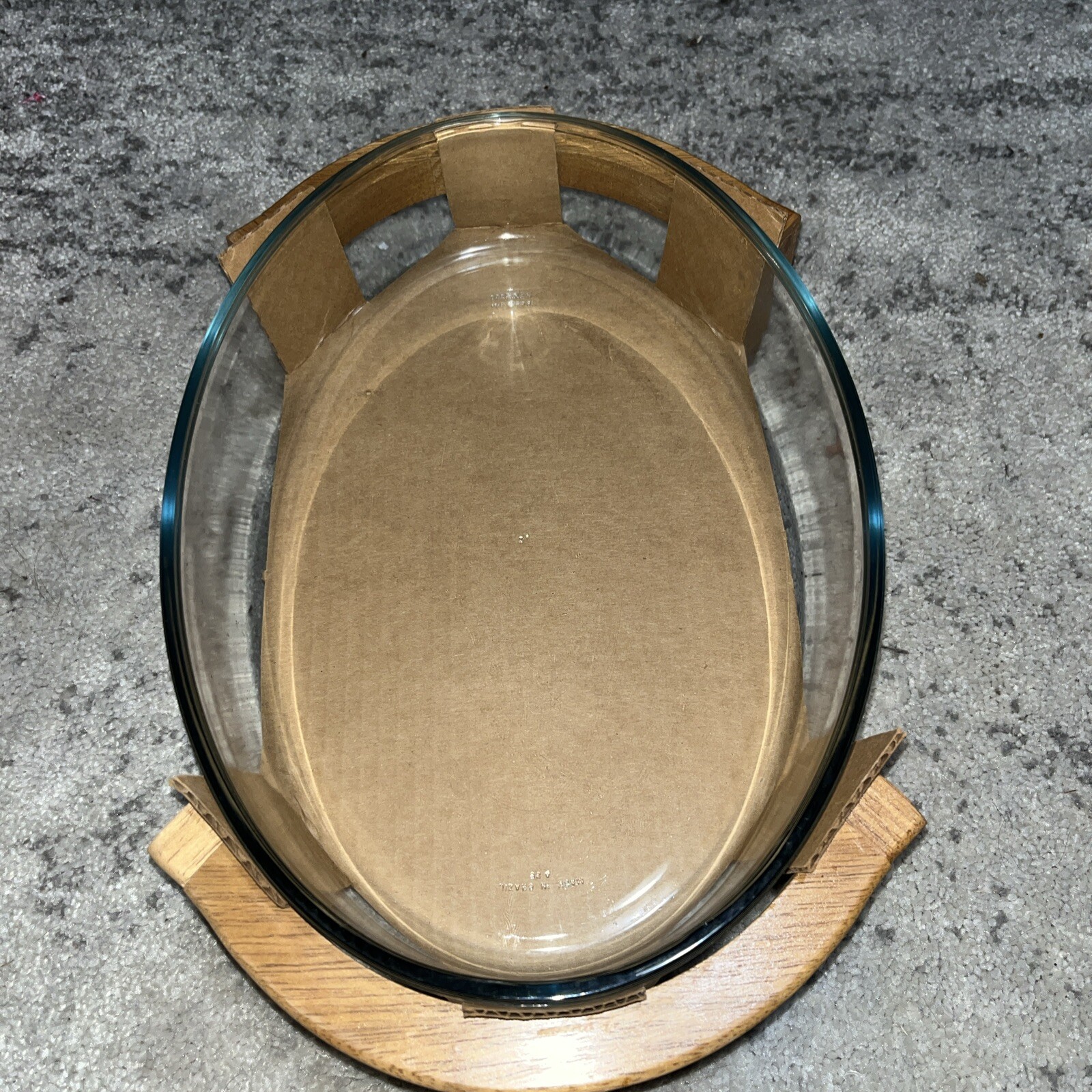 Lipper International 3 Qt Oval Casserole With Teak Finished Cradle