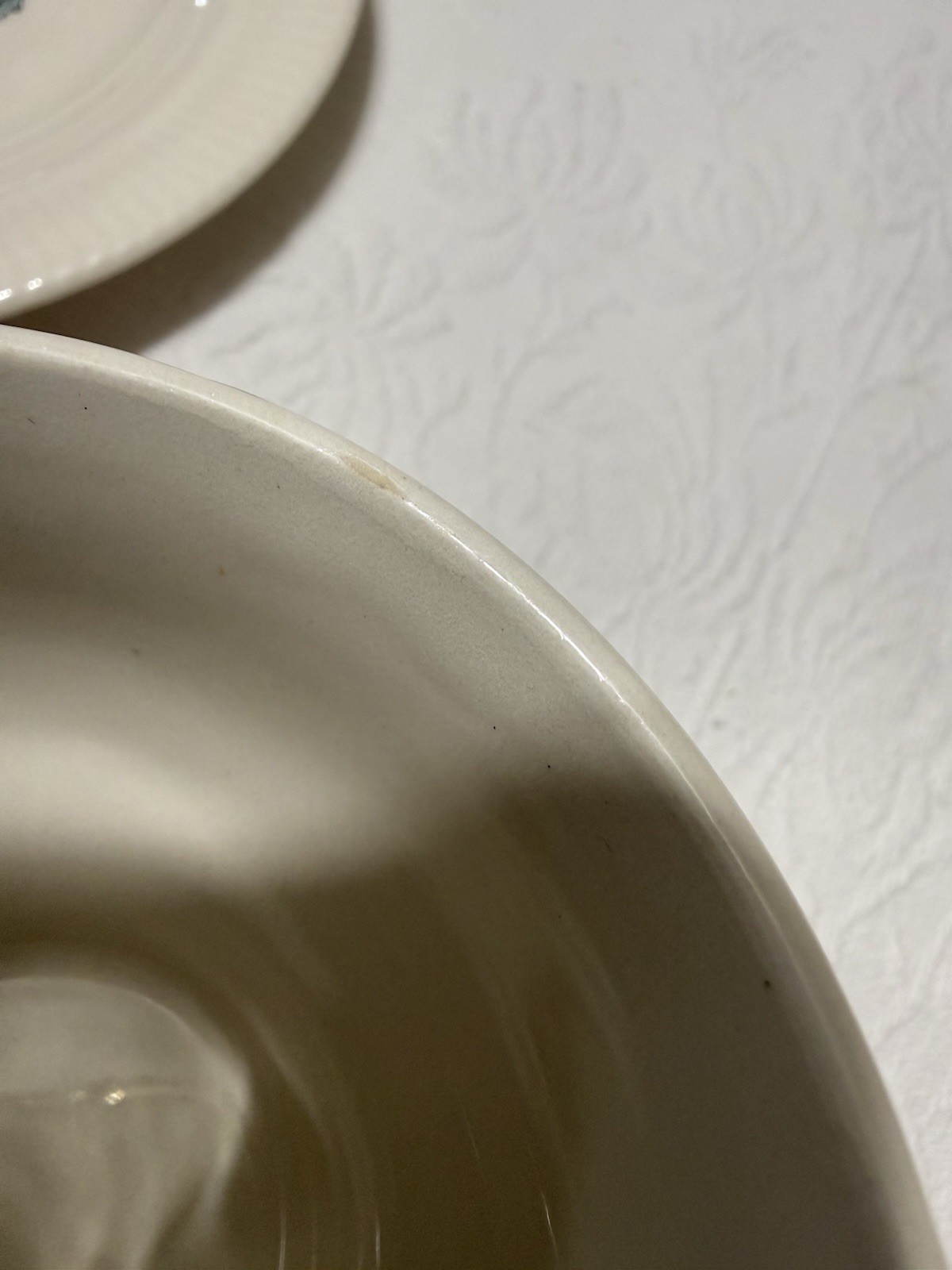 (2) Salem “INDIAN TREE” Victory Shape (Plain Ribbed Trim)-Cup & Saucer Sets