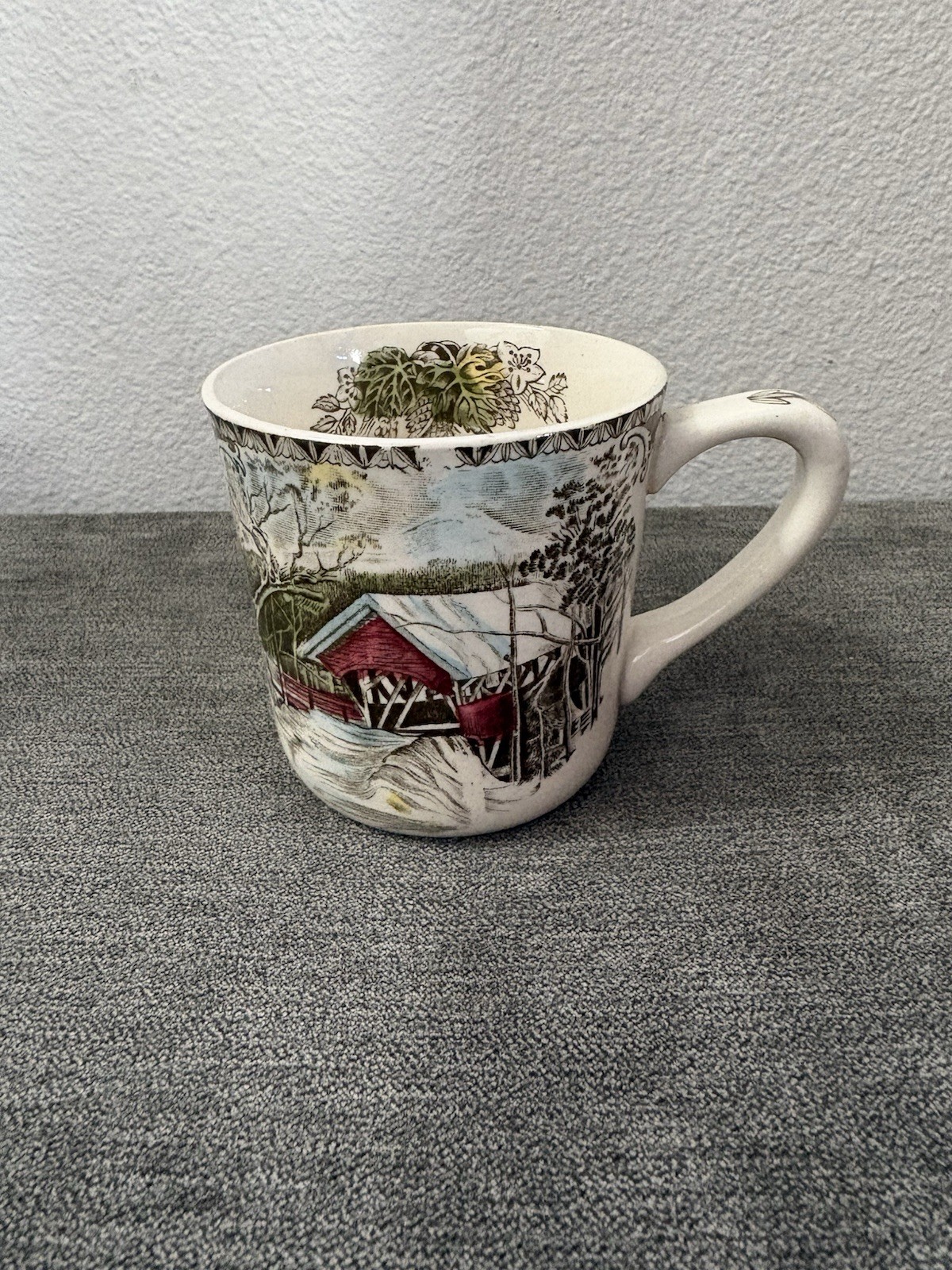 The Friendly Village The Covered Bridge Mug by Johnson Brothers Made In England