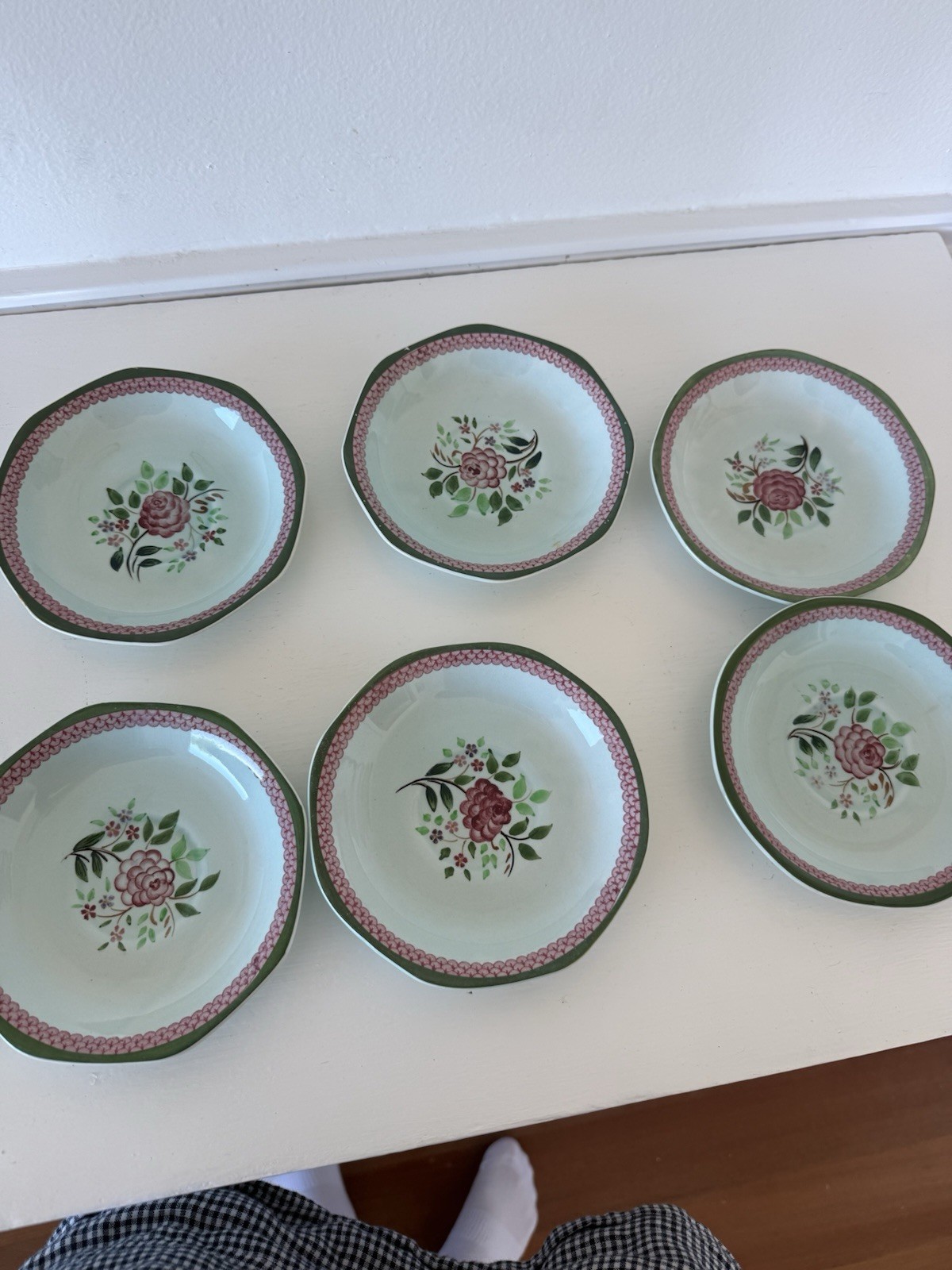 Adams Calyx Ware Mandalay Hand Painted Large Serving Collection