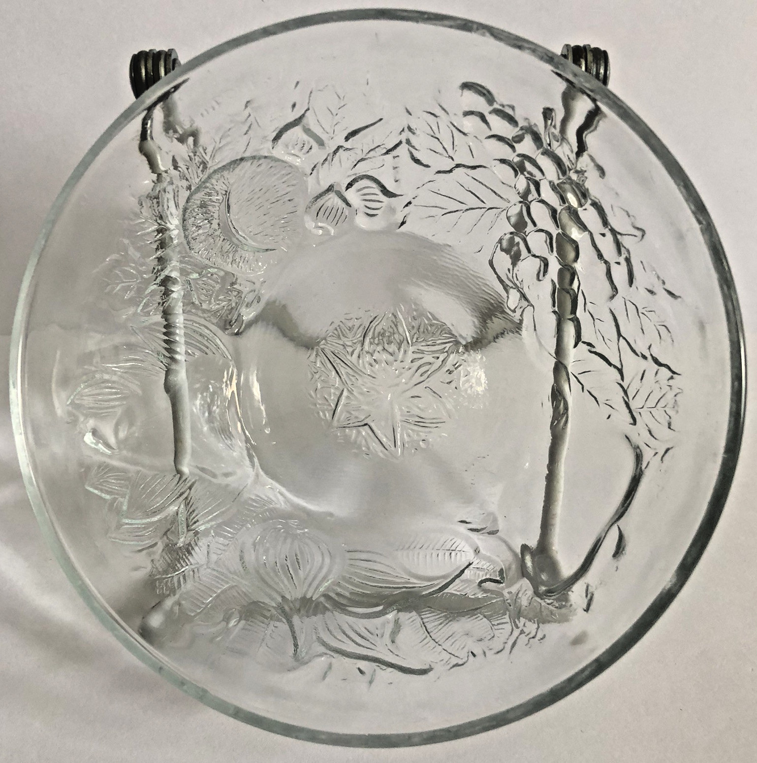 Vtg KIG Indonesia Fruit Garden Bowl 5″ Clear Glass 12 Available Sold Separately