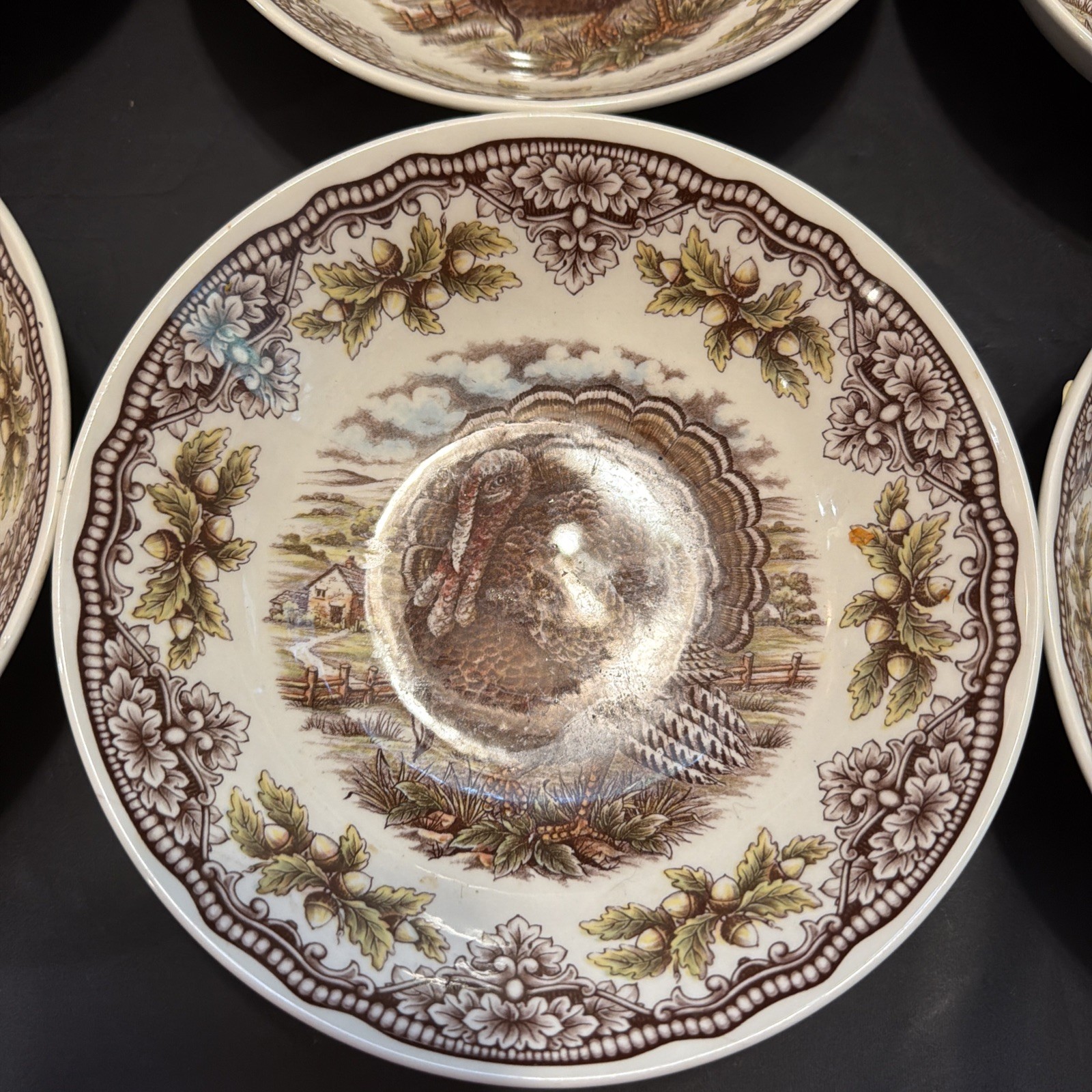 Turkey Royal Stafford Harvest Bowls 6 Brand New With Labels