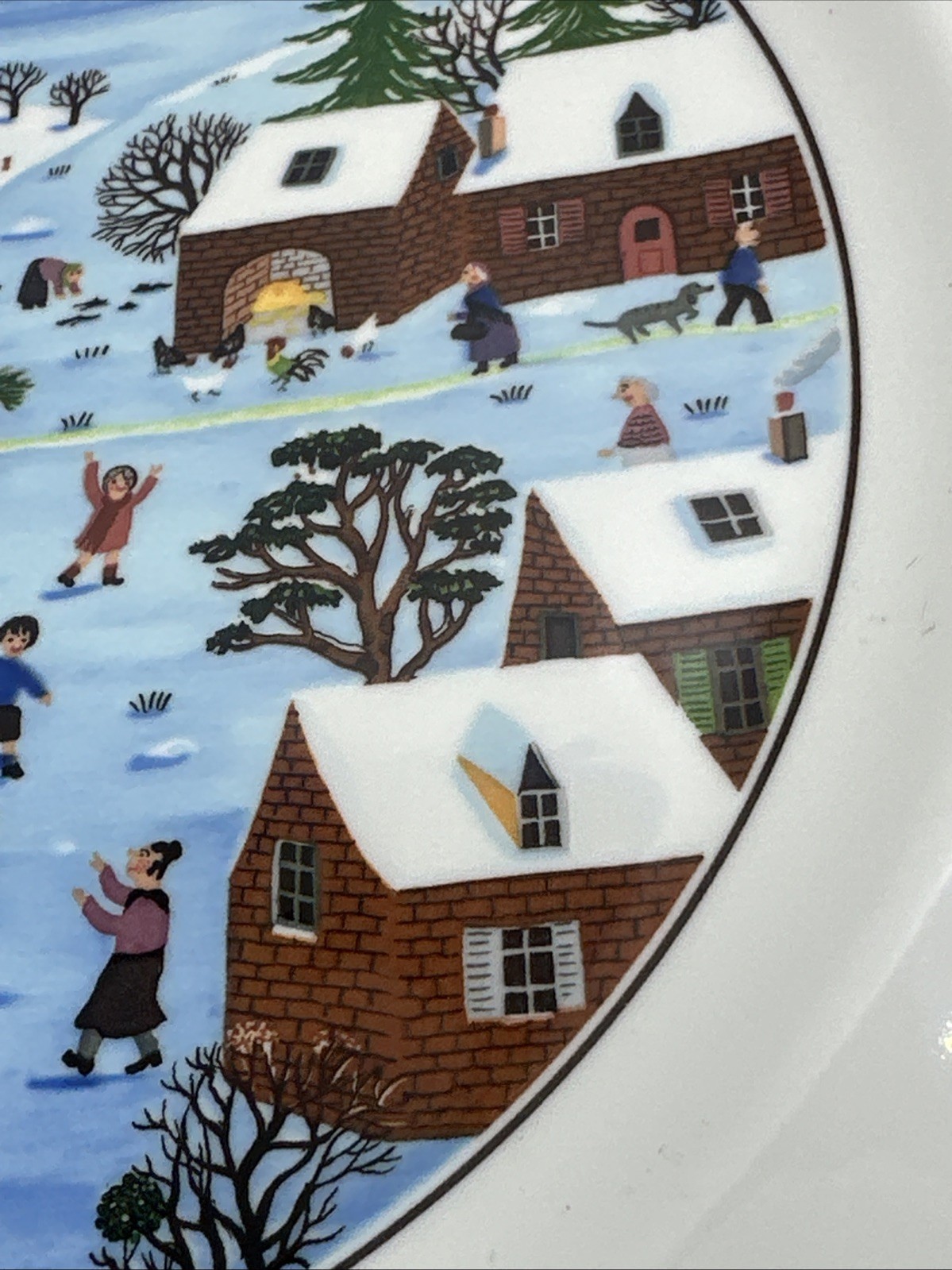 Villeroy Boch Naif Christmas Dinner Plate 10.5″ Laplau Luxembourg NOS