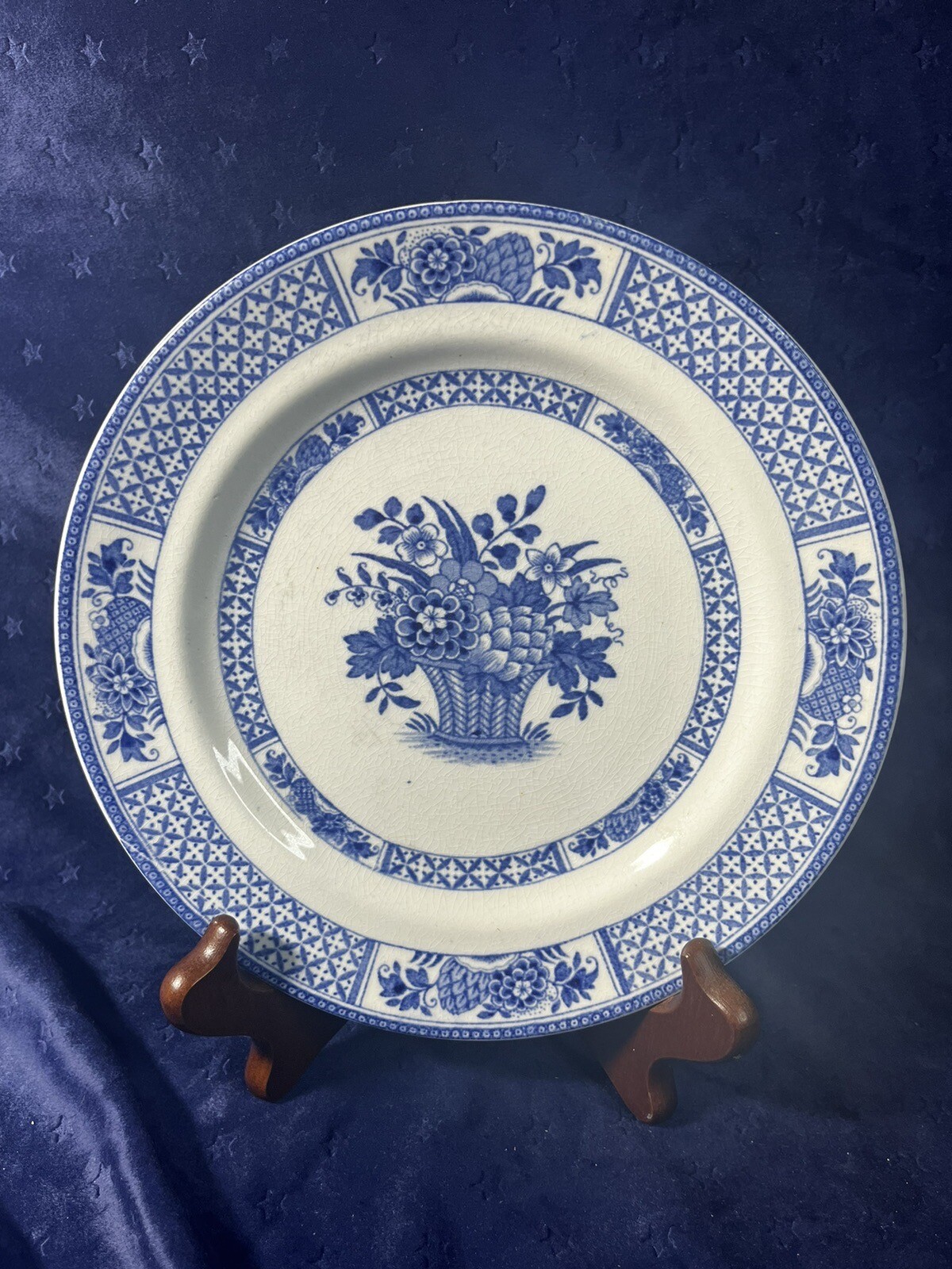 BOOTHS Vintage Set Of 6~7 7/8” Salad Plates NANKIN pattern English Silicon China