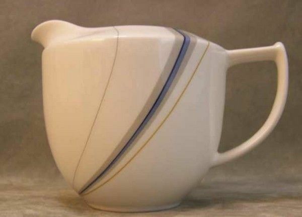 Mikasa Japan Maxima Fine China Composure Creamer #CAL03 HTF Gray Blue Tan