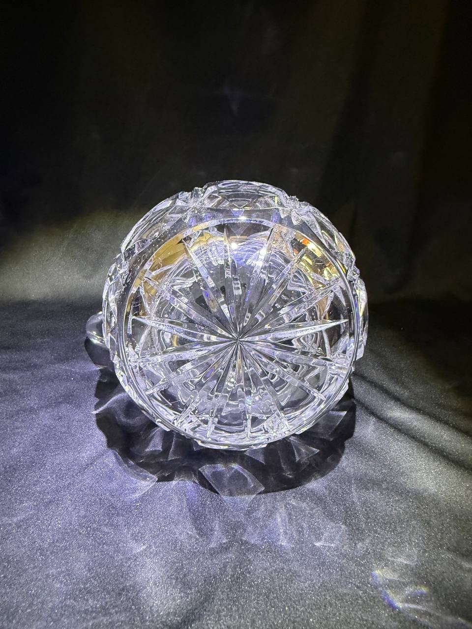 BLOCK OLYMPIC POLAND 24% LEAD CRYSTAL MOUTH BLOWN HAND CUT 15OZ
