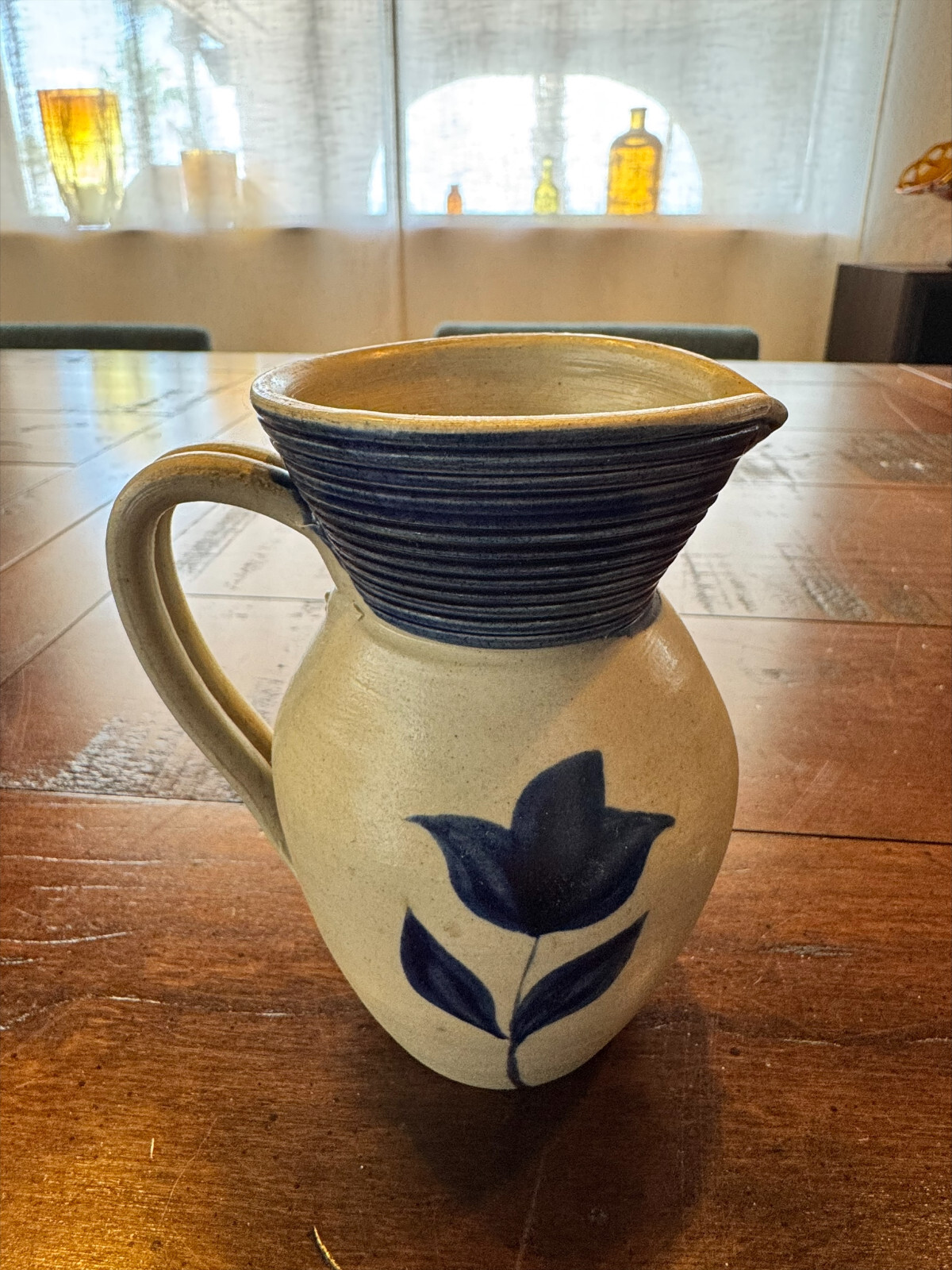 5 Beautiful Williamsburg Vintage Pottery Stoneware Set Blue Colonial Motif