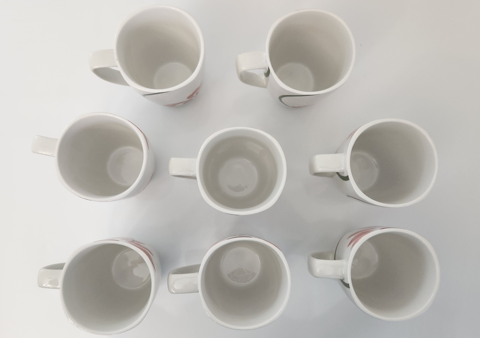 Corelle Coordinates Porcelain coffee mugs Pretty Pink 12 oz Cups (set of 8)