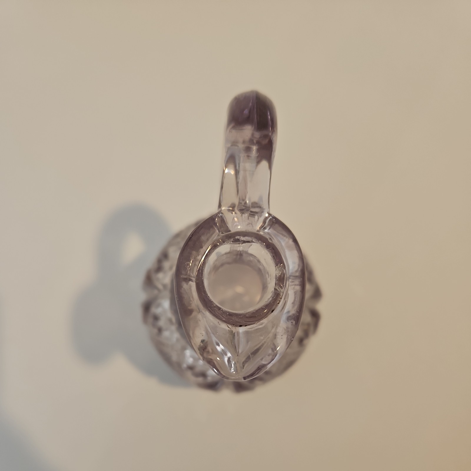 Diamond Cruet Violet Tinge #488 Ohio Flint Glass Co. Dunkirk, Indiana EAPG