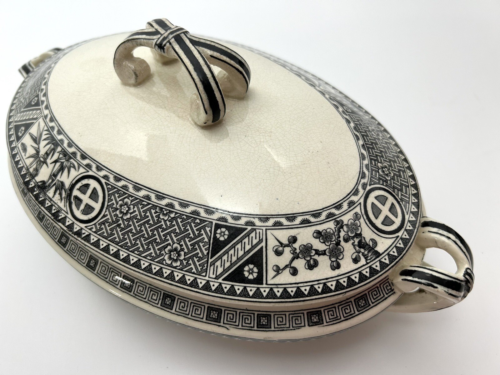 Rare SATSUMA Tureen Serving Bowl & Lid Bates Gildea & Walker B G &W Bone China