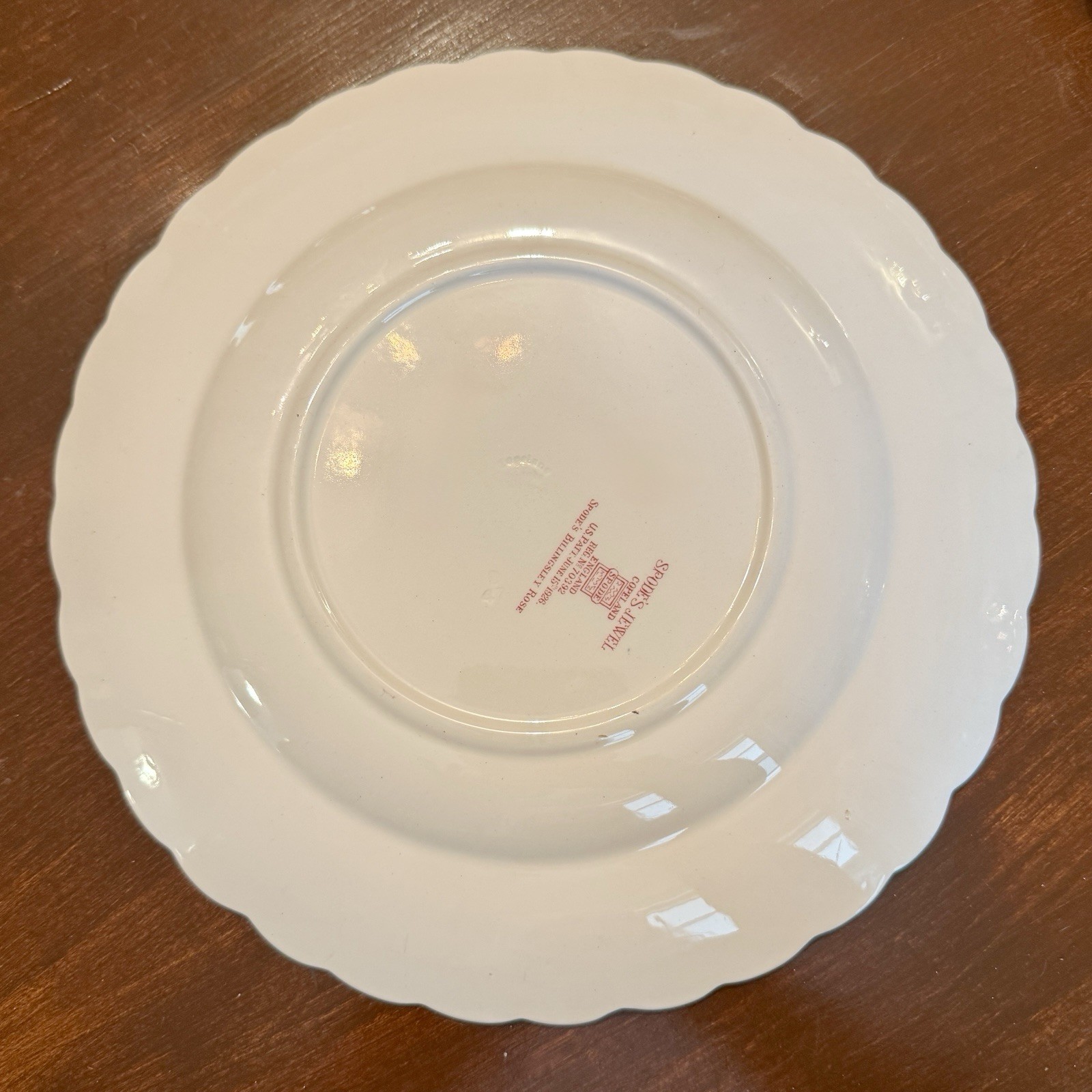 Spode Jewel Dinner Plates Set Of 4 Copeland Billingsley Rose England Vtg