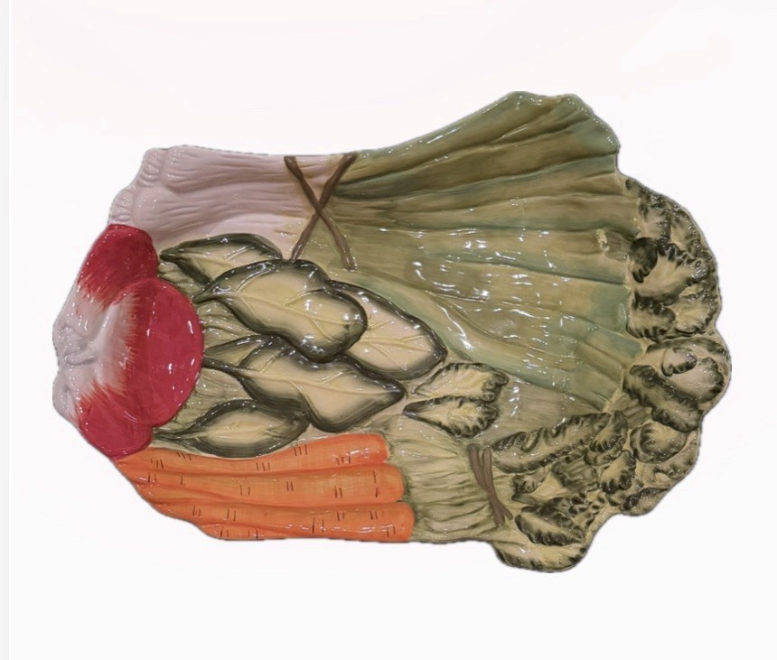 Certified International Victory Garden Vegetable Platter Judy Phipps Ceramic 19″