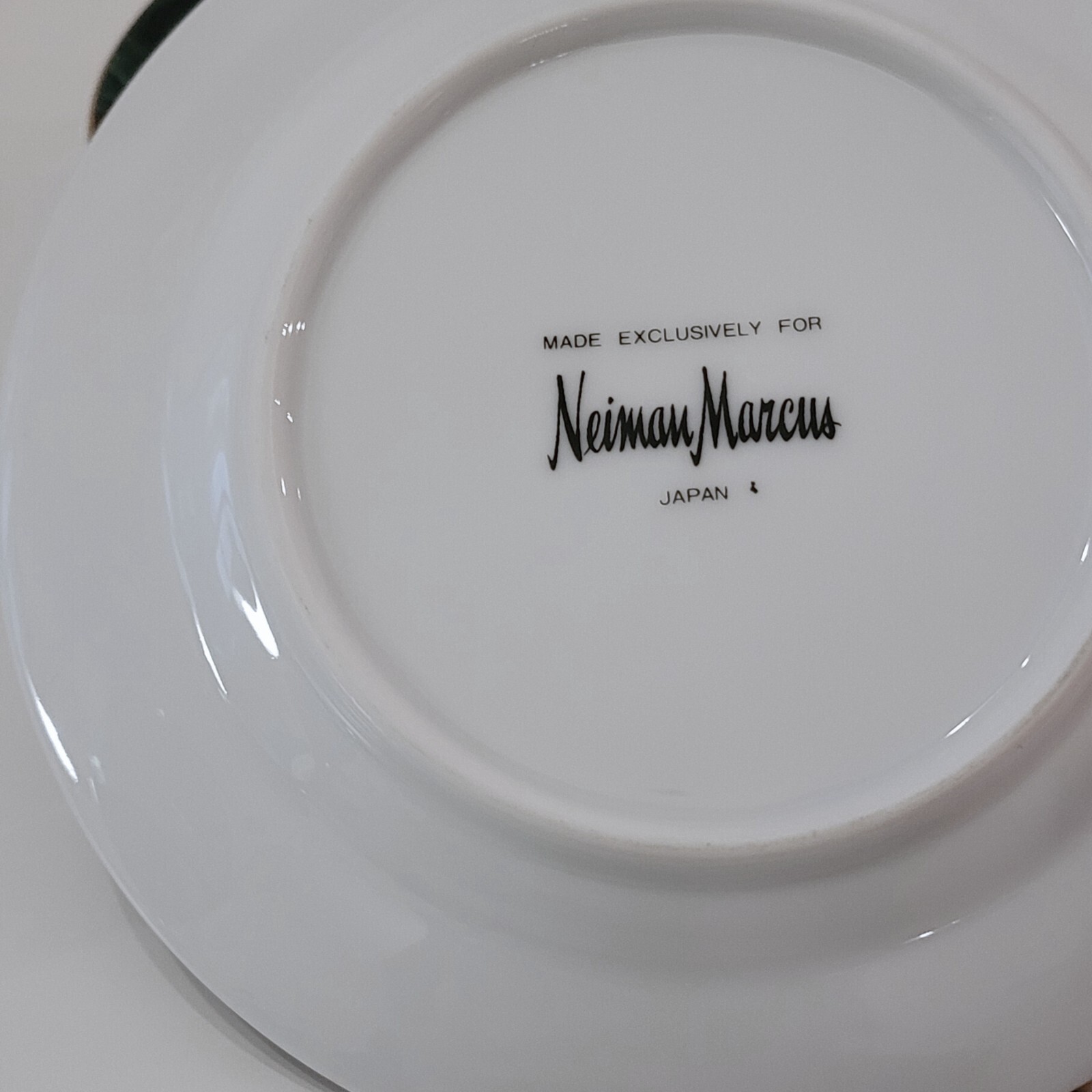 Vintage Neiman Marcus Malachite Appetizer Dessert Plates 6.25in Japan, Set of 6