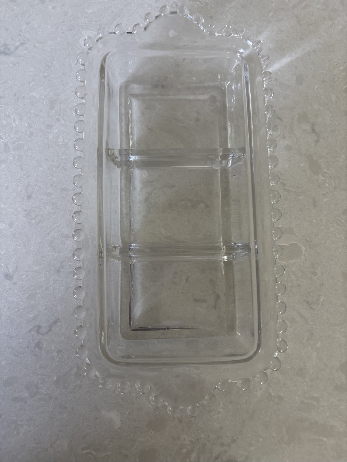 VTG Imperial Glass Ohio Candlewick Relish Tray