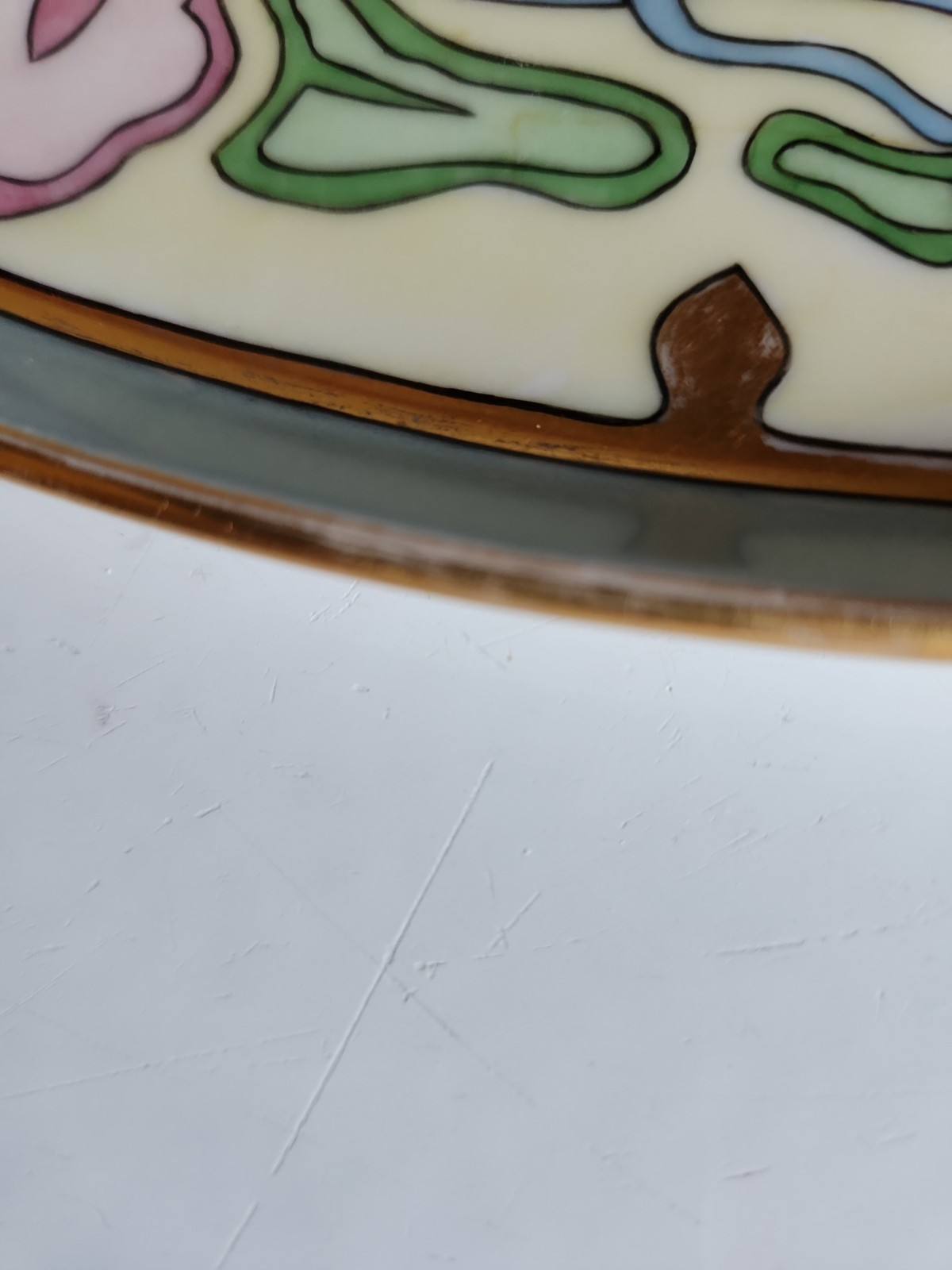 Art NOUVEAU 1930 Tressemanes & Vogt Limoges France H.P. Platter SIGNED L. LANCE