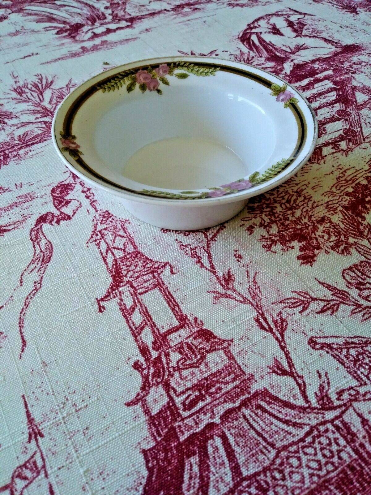 Vitg. Ferncroft Noritake Floral Porcelain Open Salt Dip Dish 4-1/8 in. dia Japan