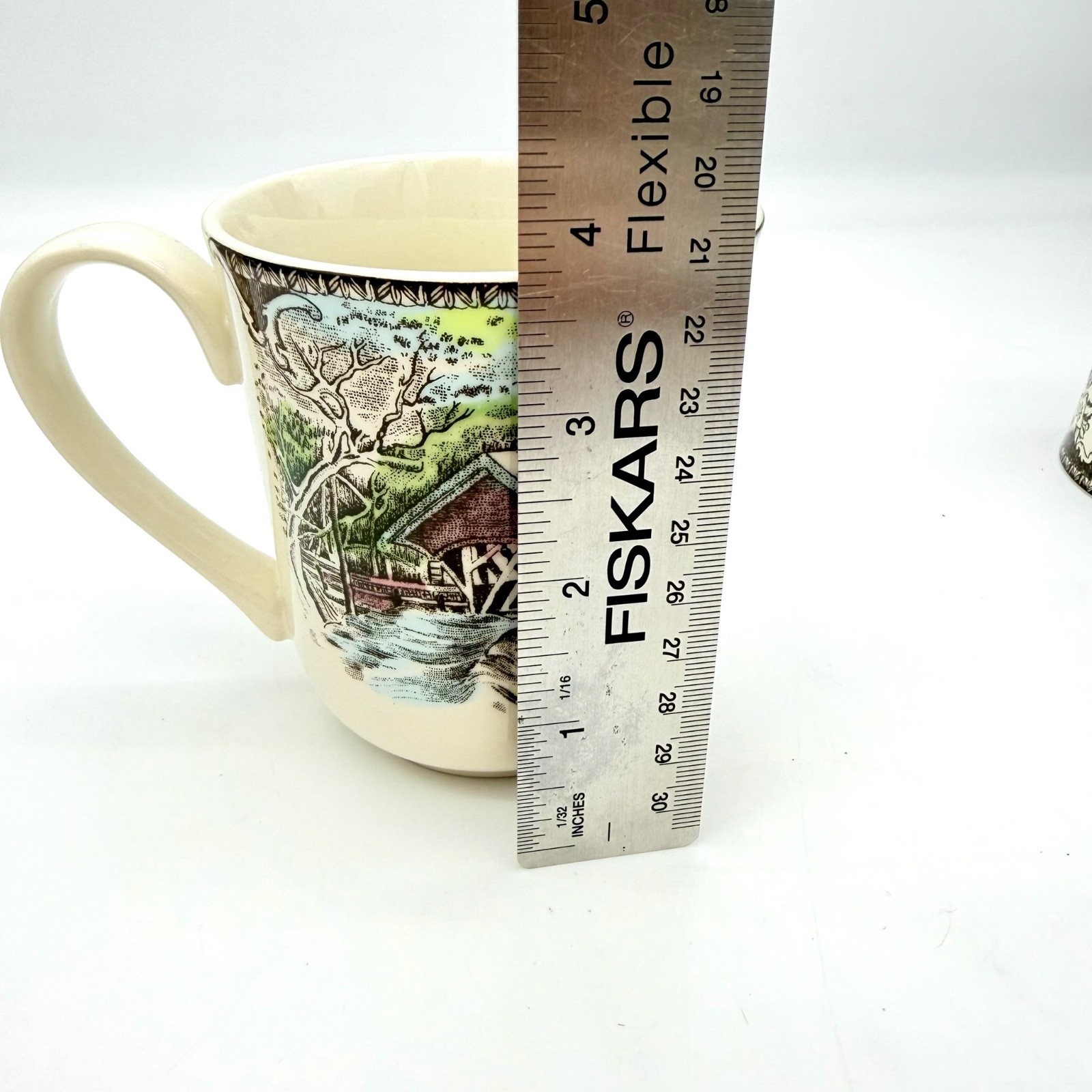 2 Johnson Bros Friendly Village COFFEE MUGS Covered Bridge