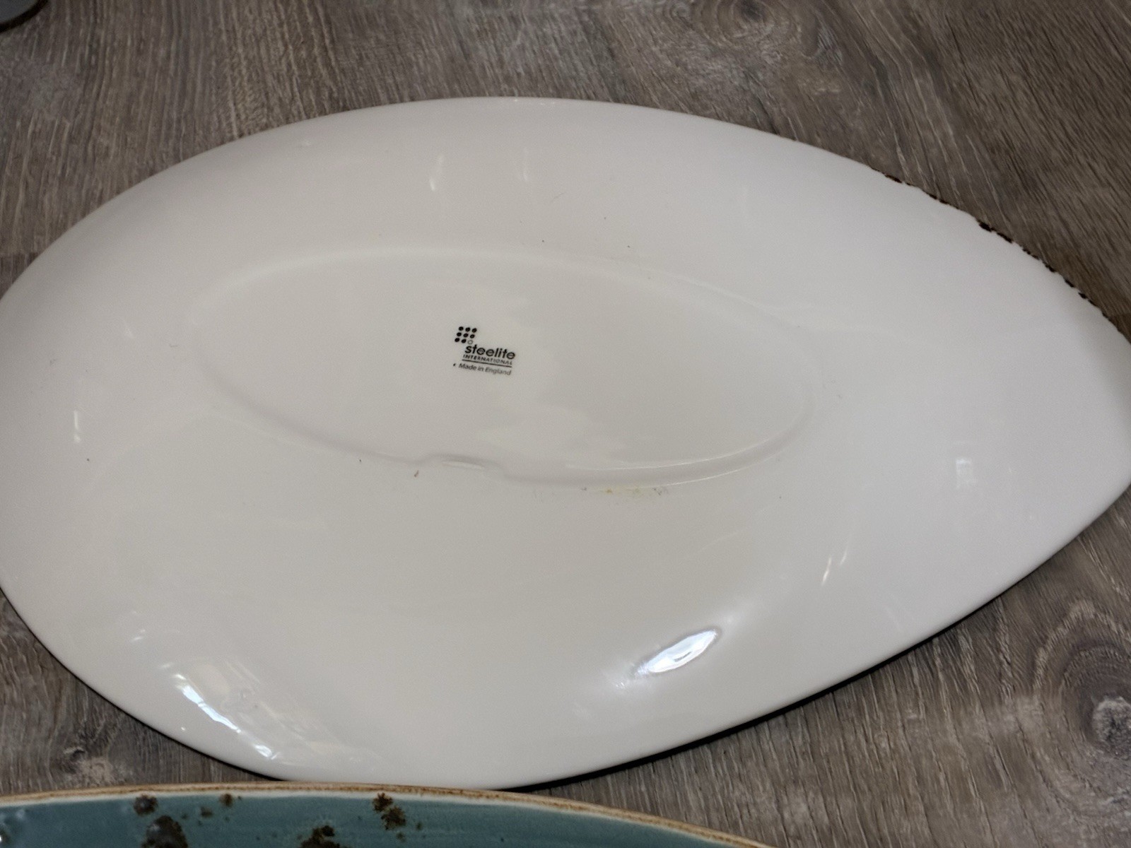 Steelite Blue Dapple Oval Serving Platters Set of 3 England Restaurant China