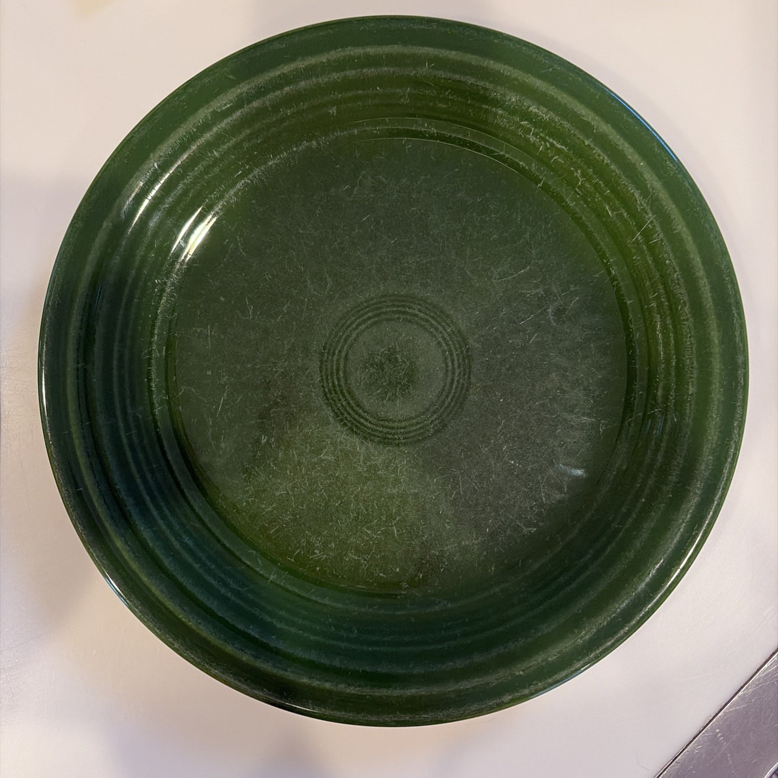 Vintage Fiestaware Dark Green 9.5 Lunchon Dinner Plate HLC