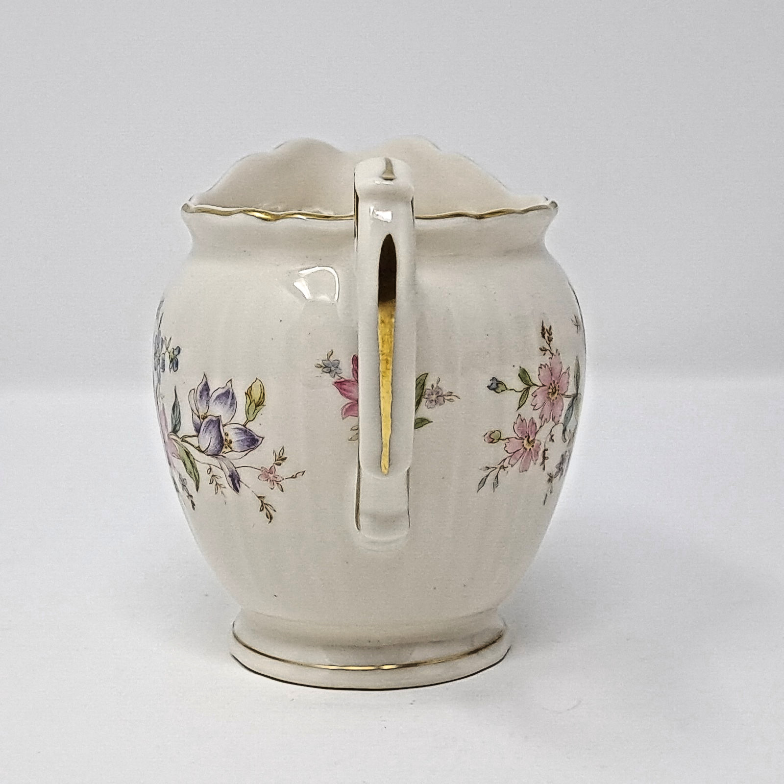 Syracuse China Creamer Briarcliff Federal Shape vintage 1949-1962 pastel flowers