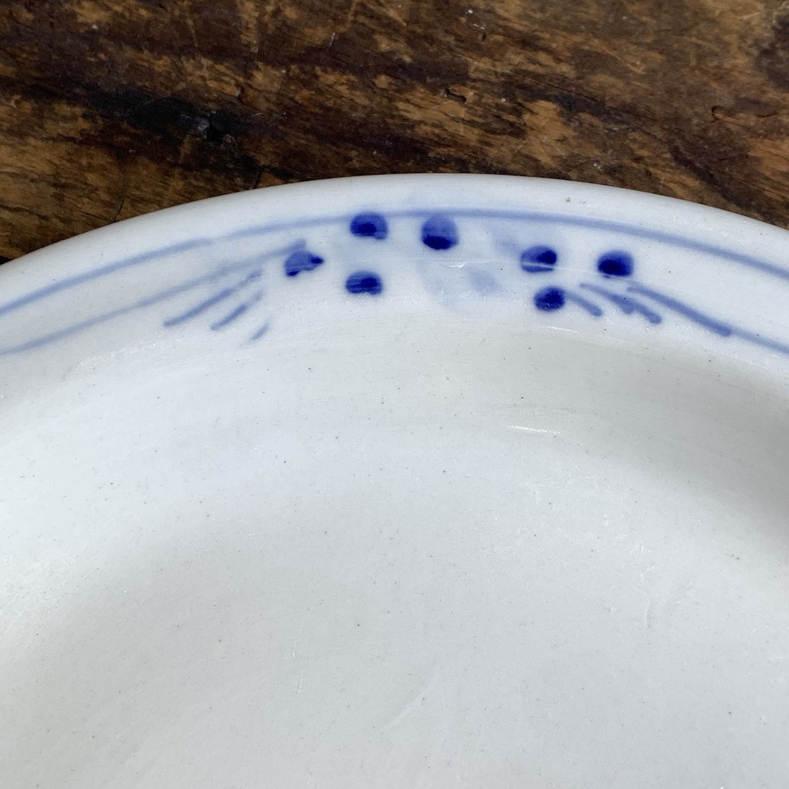 Blue White Serving Dish 10.5” Round Ceramic Earthenware
