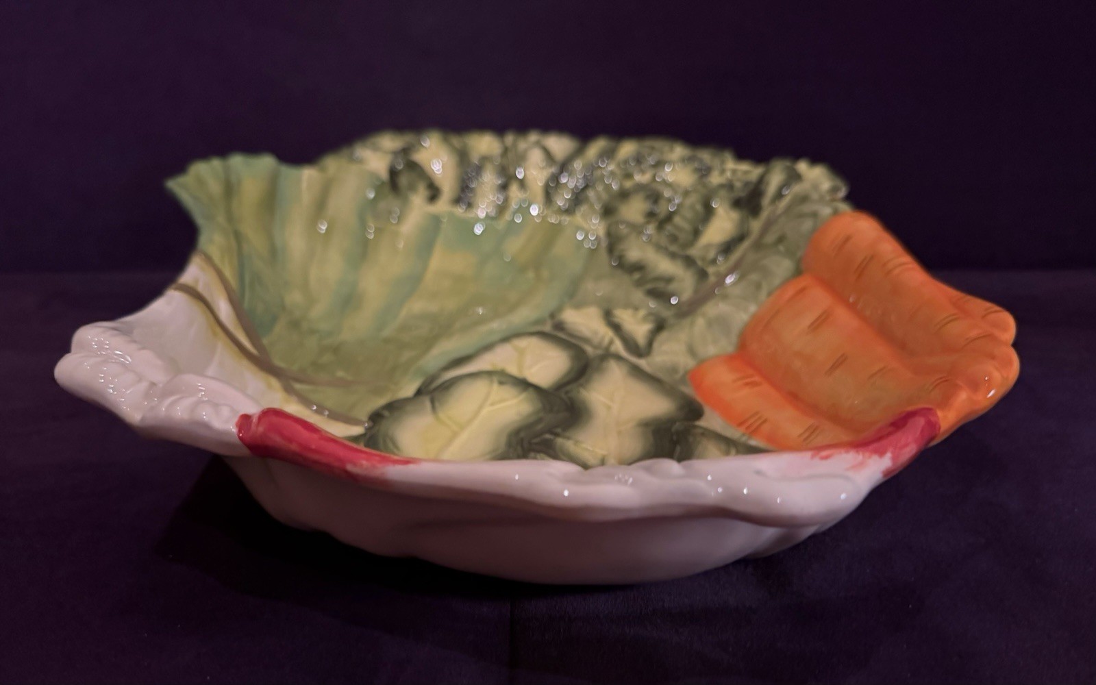 Certified International Victory Garden Vegetable Platter Judy Phipps Ceramic 19″