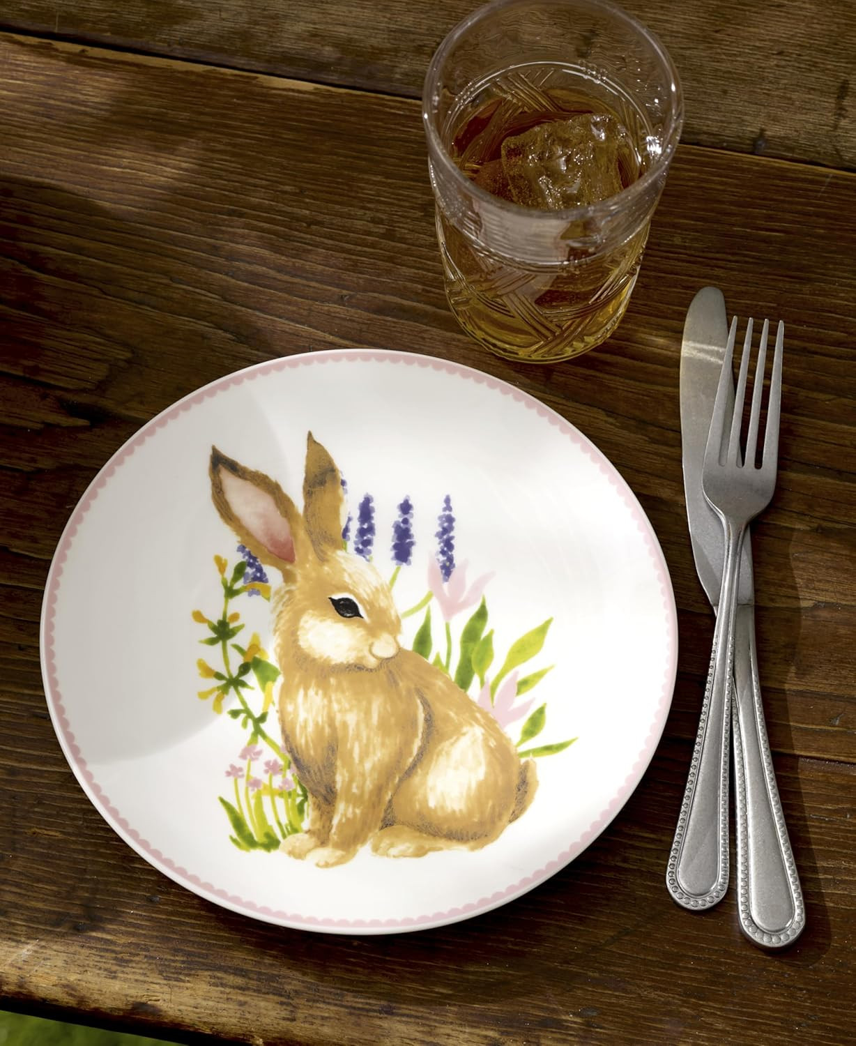 897155 Bunny Accent Plates, Set of 4