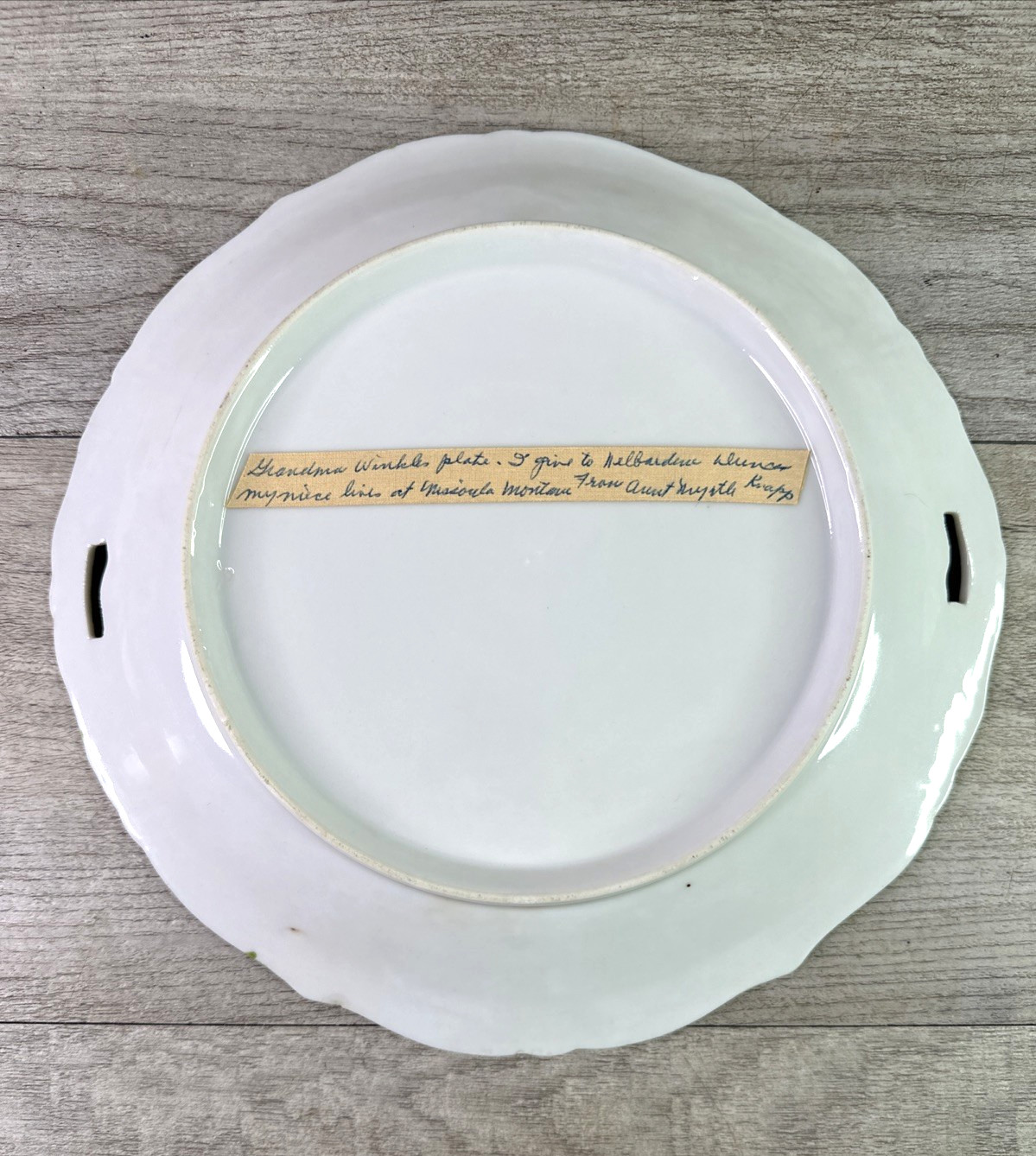 Antique 10″ Dinner Luncheon Plate Yellow & Red Roses Gold Accents