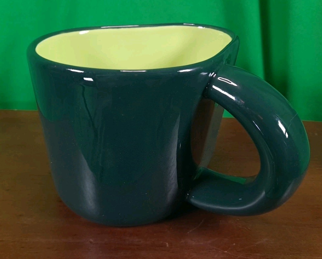New Target Tabitha Brown Avocado Shaped Green Stoneware Mug 16oz Hot And Cold