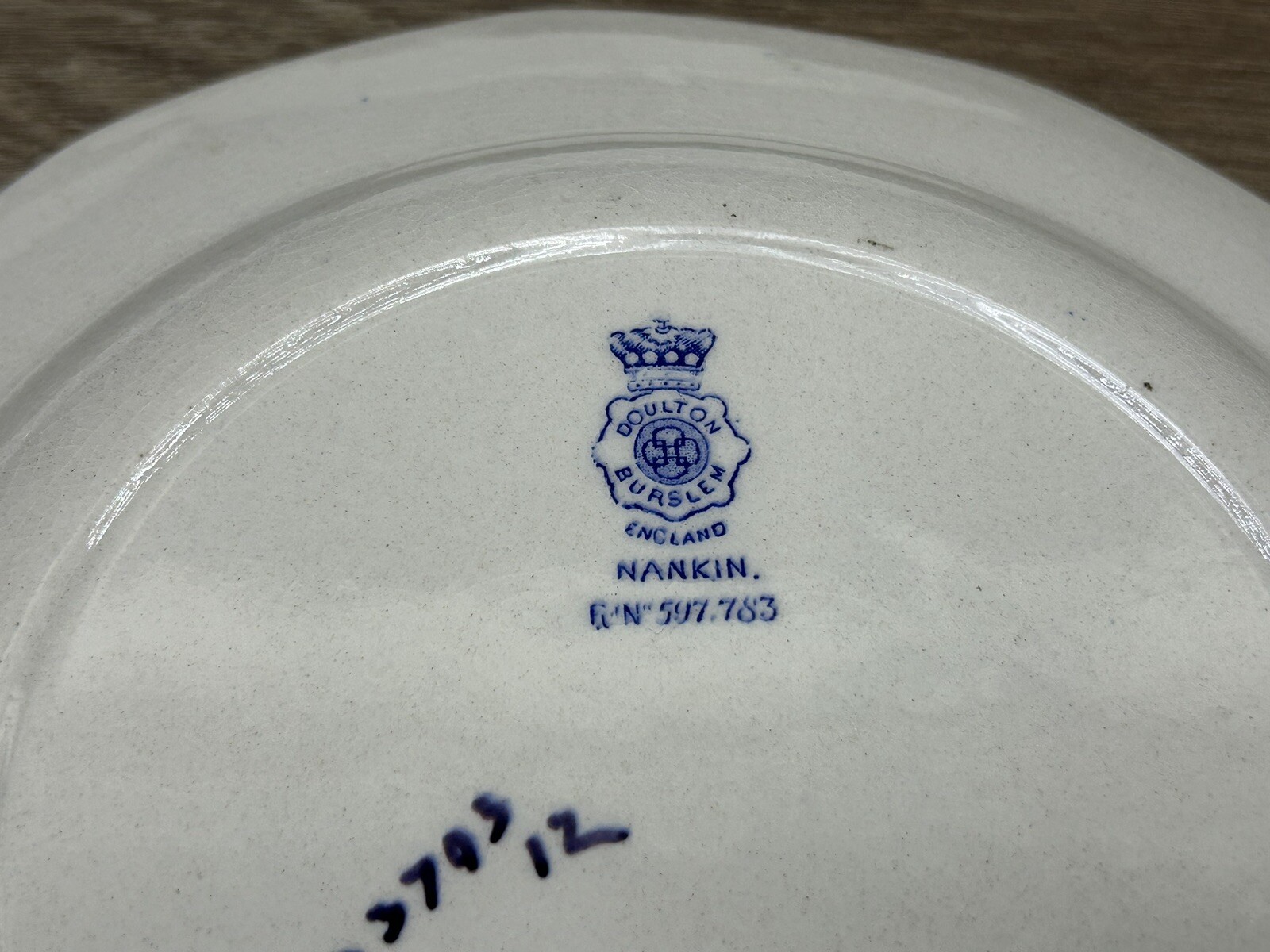 Vintage Doulton of Burslem Nankin Handpainted Dinner Plate Set Of 4 England
