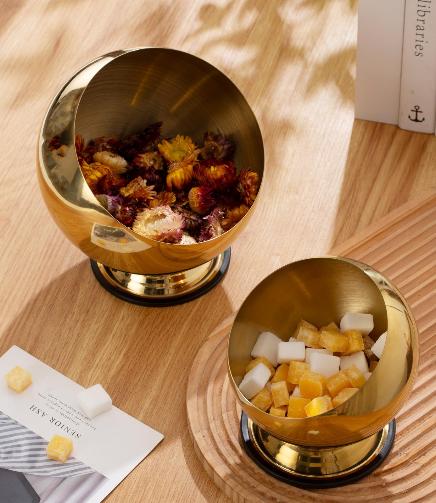 1 PCS Candy Bowl Sugar Container Dish For Office Desk Dispenser 5.5 Inch