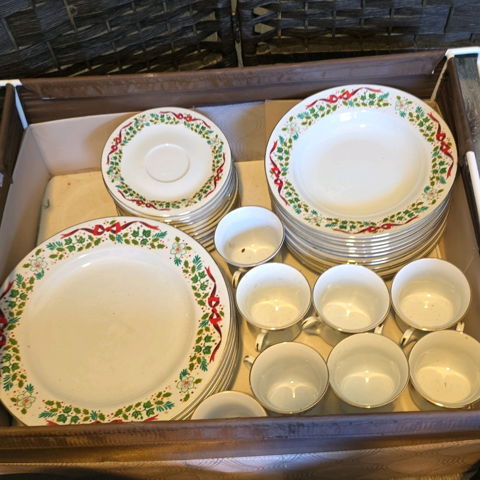Domestications 1994 12 Days Of Christmas Dinnerware Set.