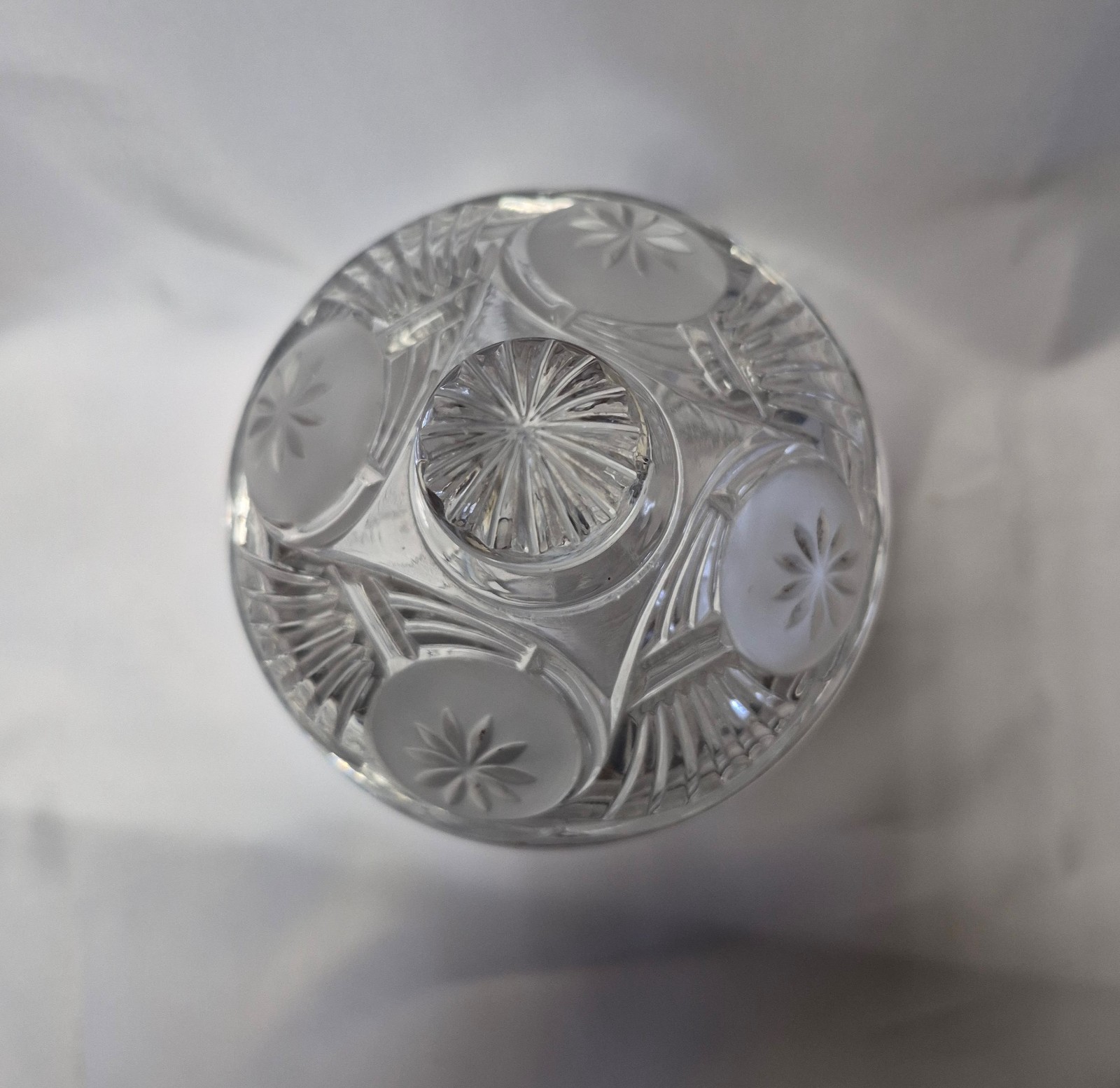 Frosted Circle Covered Sugar Bowl Bryce Bros. Pattern Glass