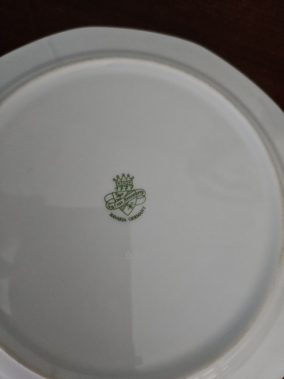 Blue* Rust *Green* Gold Graf Von Henneberg Salad Plate 7 3/4″ BAVARIA GERMANY