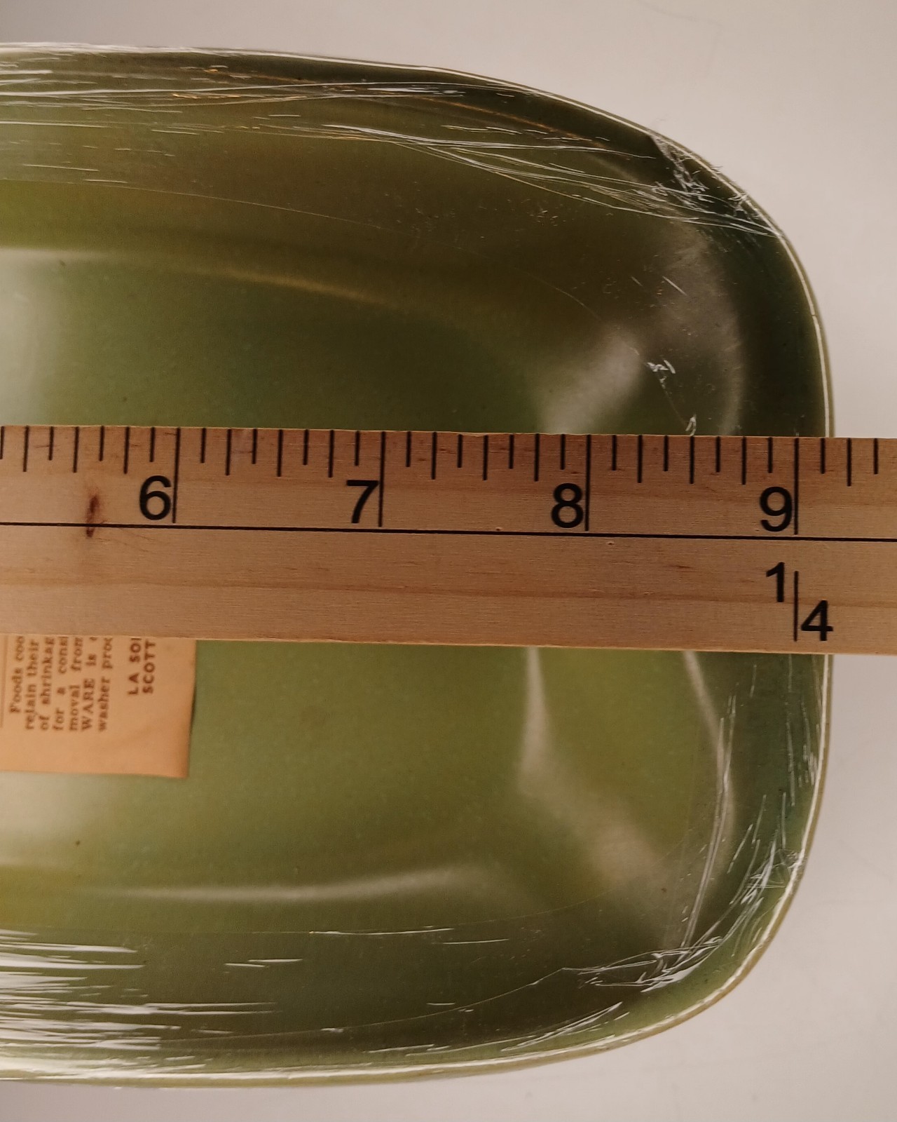 La Solana Small 9.25 Inch Rectangular Serving Dishes Platters Set Of 3 Green NOS