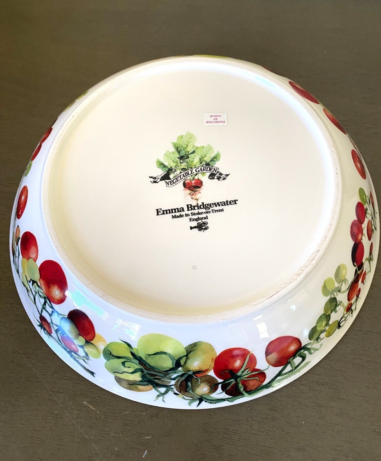 Emma Bridgewater Vegetable Garden Tomatoes Medium Pasta Bowl – 9 1/2 inches