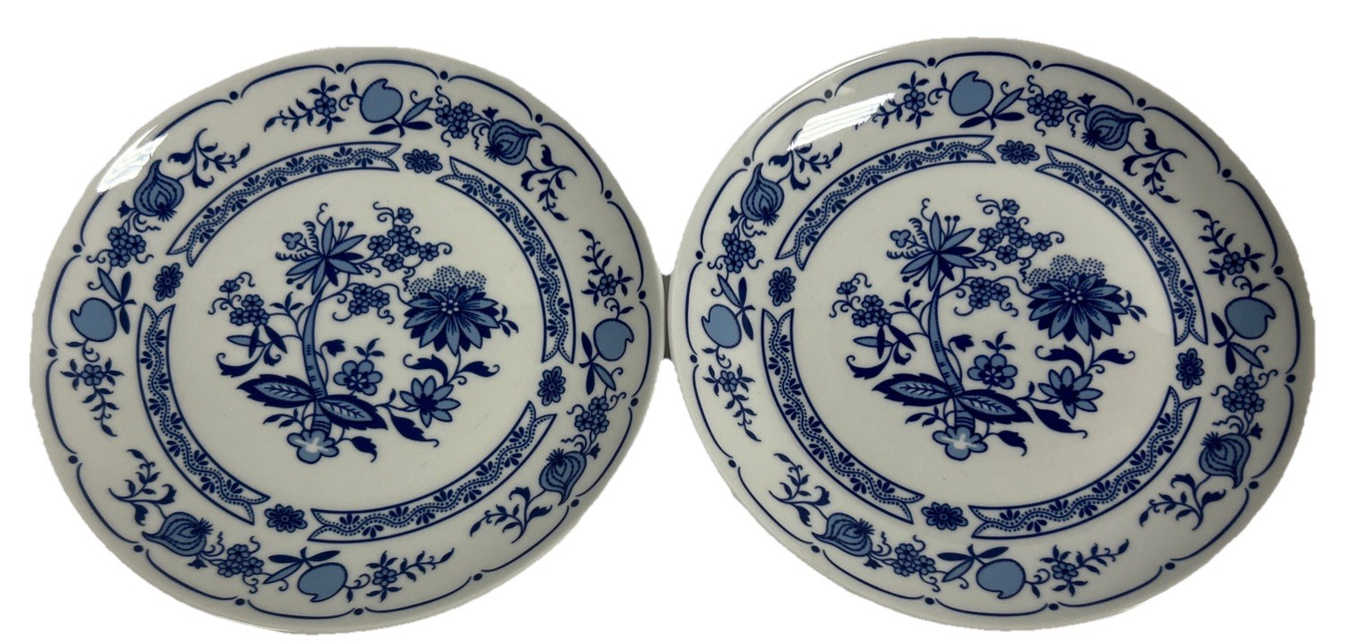 JLMENUA Echt Kobalt Blue Onion 7.5 inches Plate X 2 Plates
