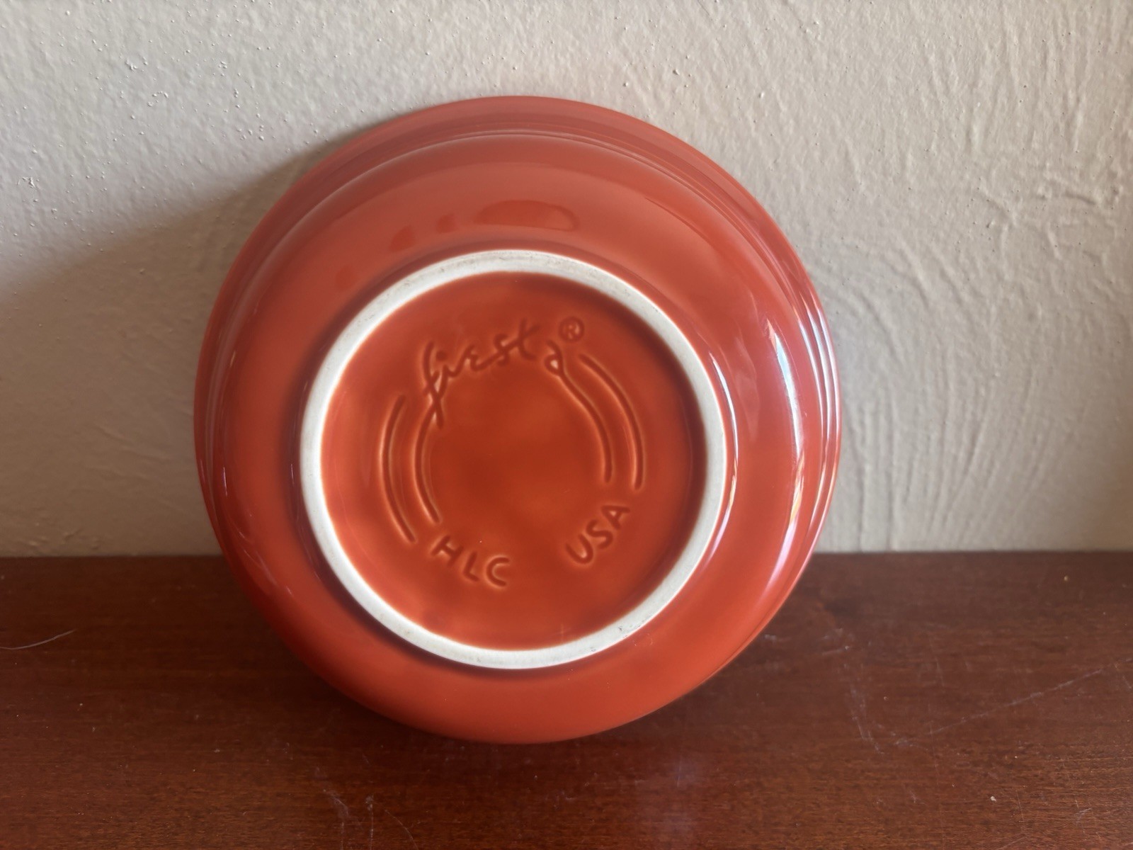Set of 4 Fiesta Ware Homer Laughlin 7” Cereal Soup Bowl Rust Orange