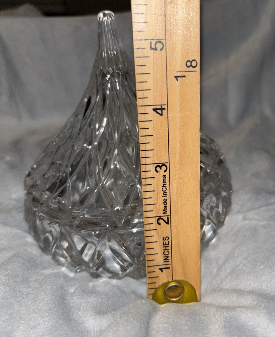 Godinger – Hershey’s Kiss- Crystal – Candy Dish with Lid…. Excellent Condition
