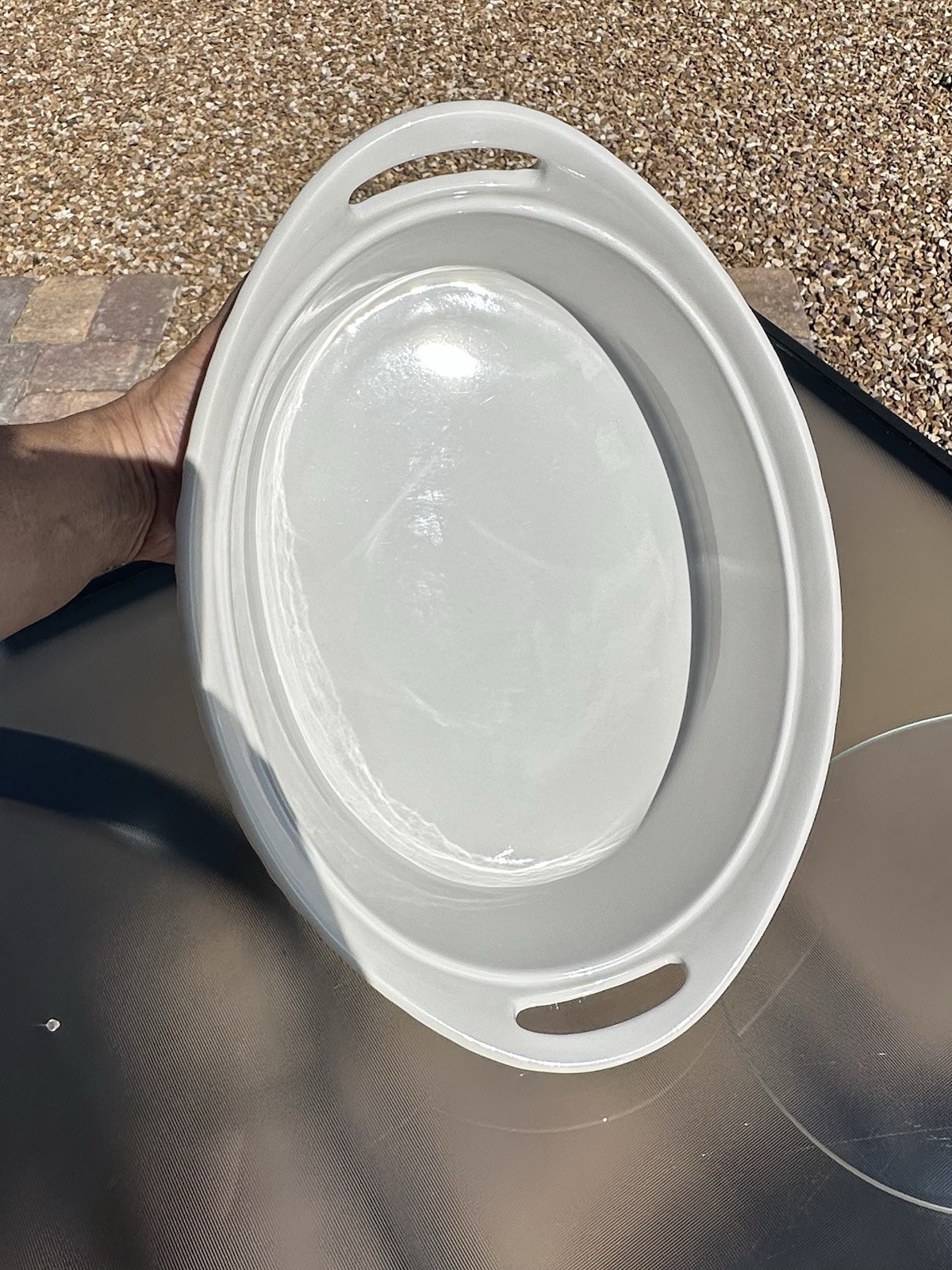 VTG Corning Ware French White 2.5 Qt/2.3 L Casserole Dish Handles With Lid