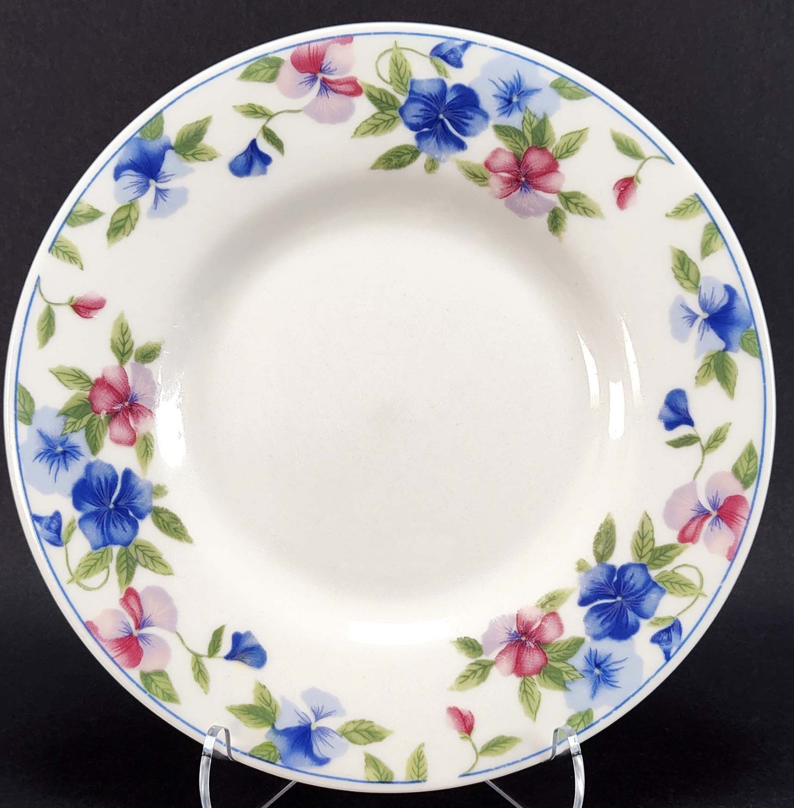 5 Shabby Cottage Vintage Mismatched Decorative Floral Plates Gallery Wall