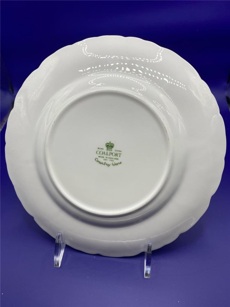 Coalport Countryware Bread and Butter Plate 6 1/8 Inches Green Backstamp EUC