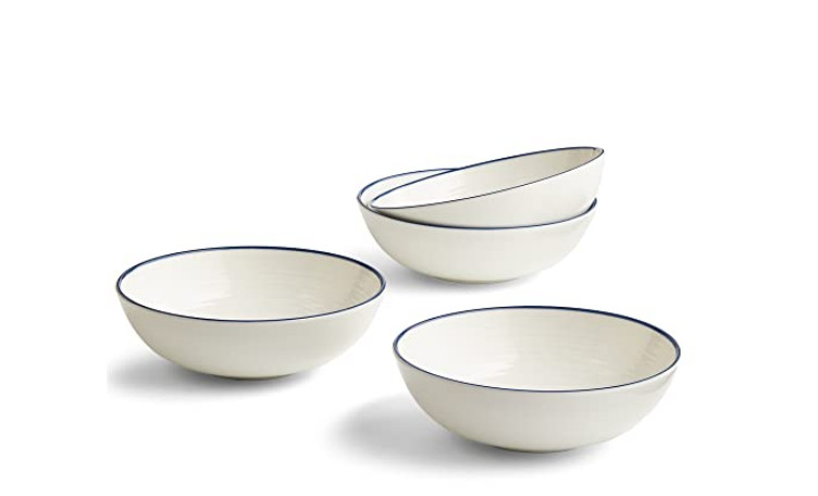 Royal Doulton Gordon Ramsay Maze Set of 4 Cereal Bowls Denim Line