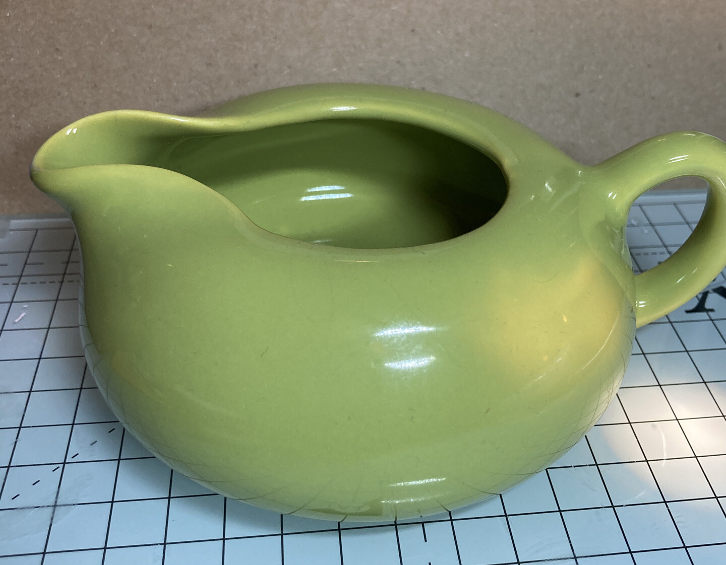 VTG CA Malibu Modern Pottery- Hollydale Chartreuse Creamer