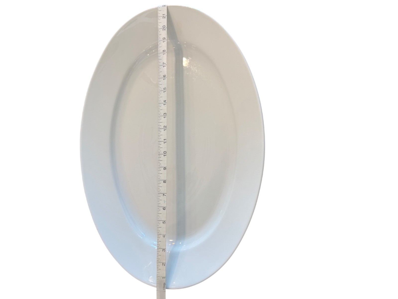 Pillivuyt Oval Porcelain Serving Platter France White 22″x15″ Elegant Dining Pie