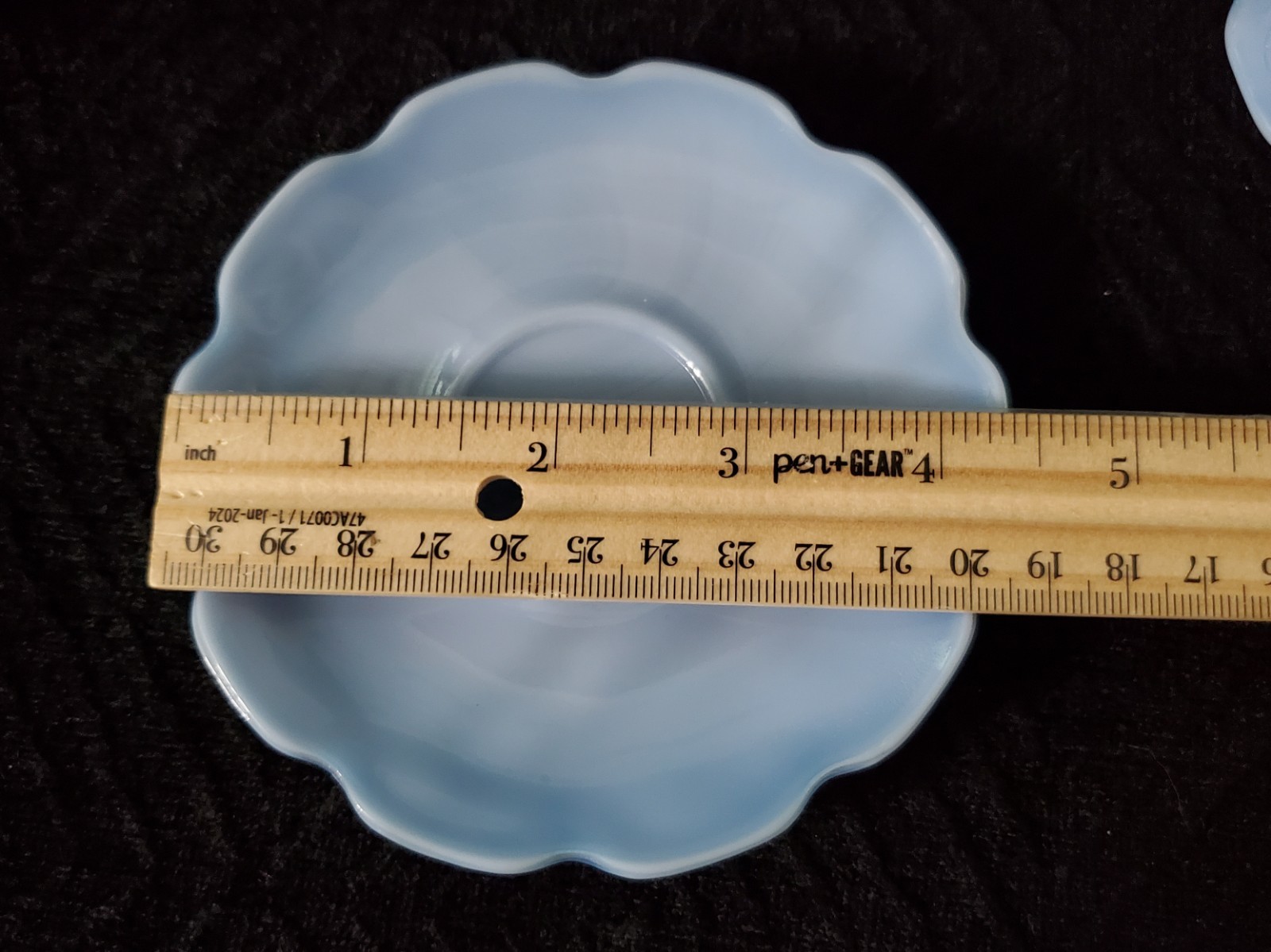 13 Piece Jeannette Delphite Blue Cherry Blossom Depression Glass Child’s Tea Set