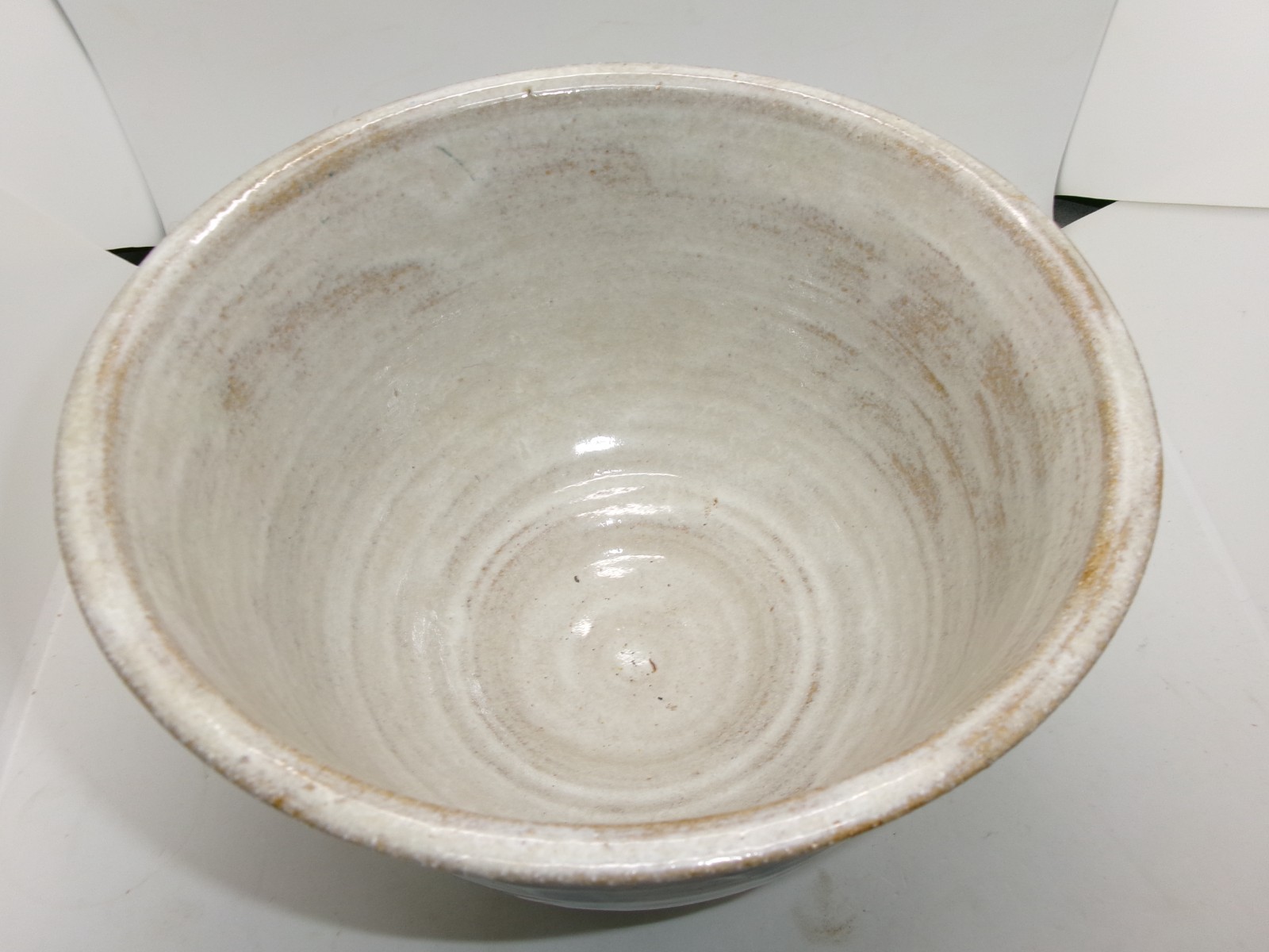 Vintage Buck Run Studio Handthrown Pottery Stoneware Large Bowl Signed 1988