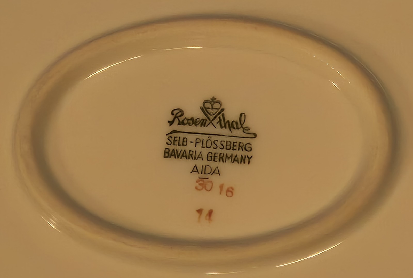 Rosenthal Aida PINE NEEDLE 12 3/4″ Serving Platter, Germany EUC